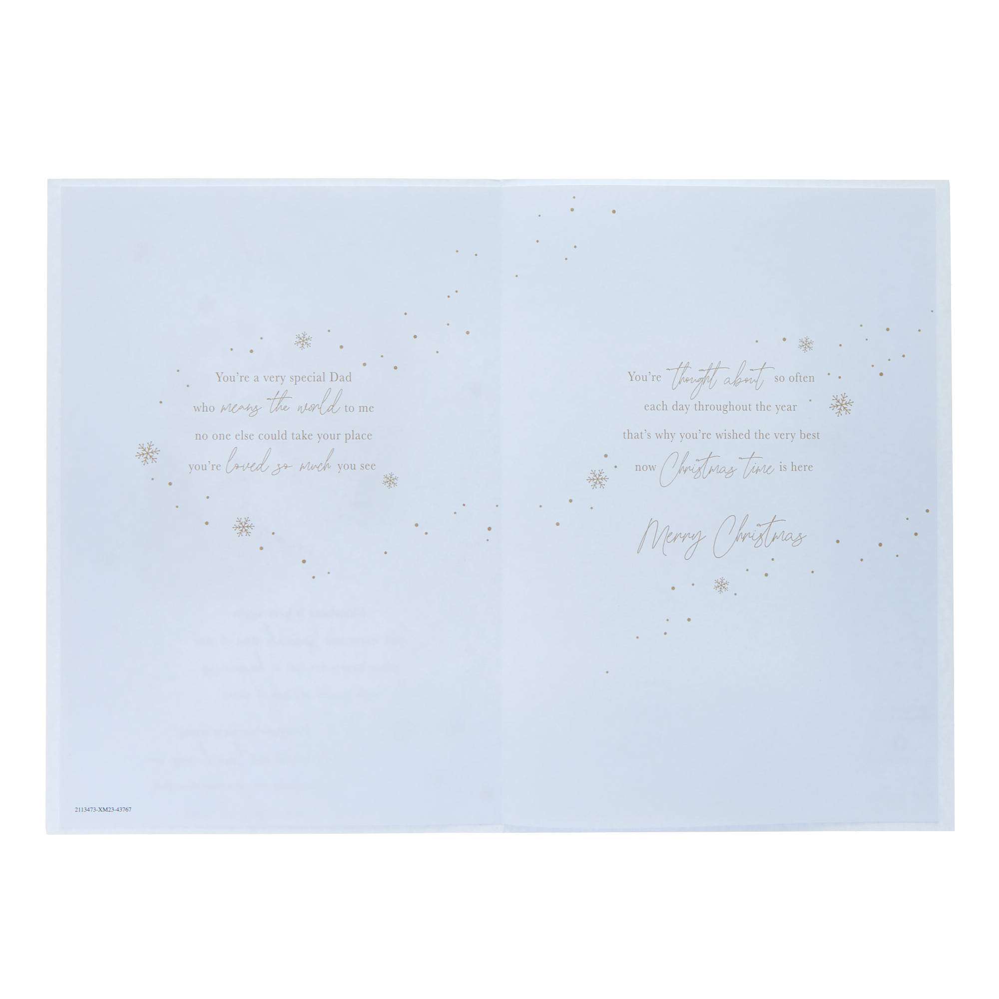 Dad Black & White Scene Christmas Card