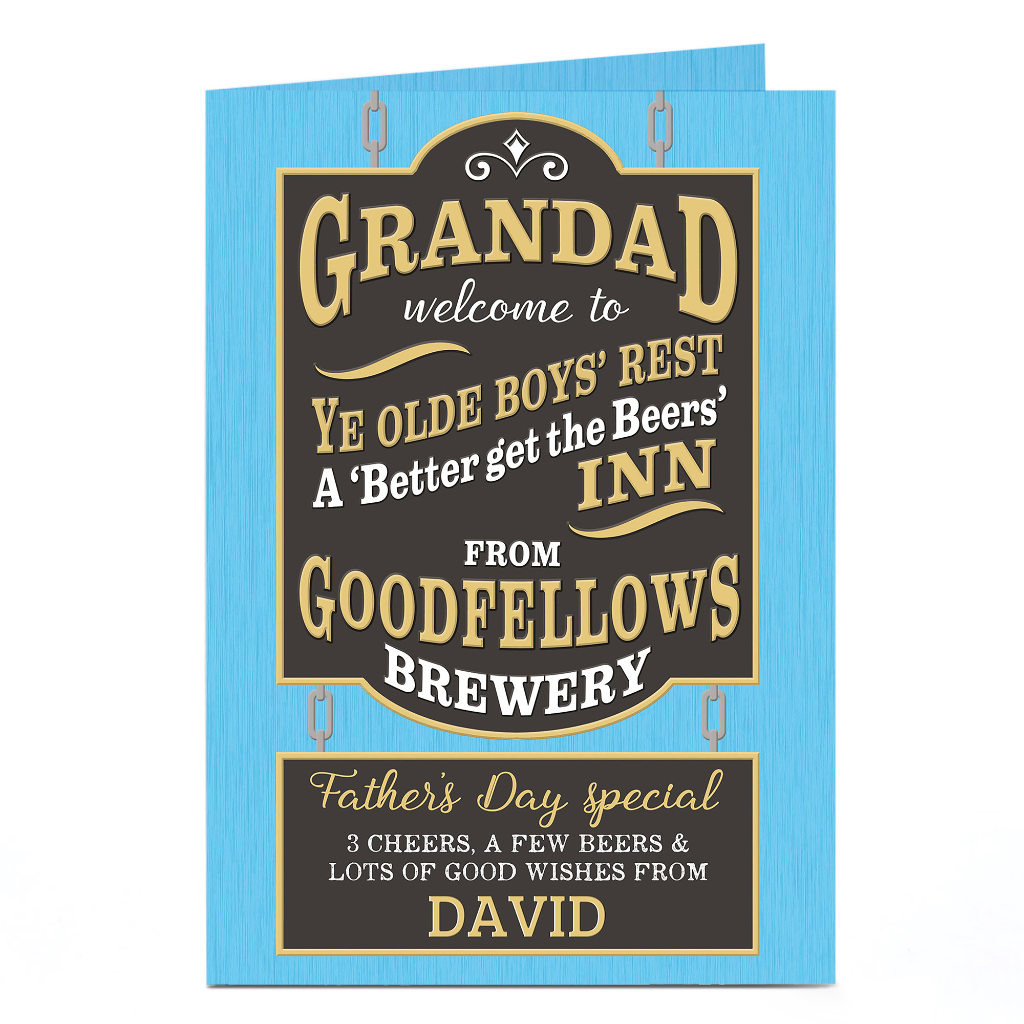 Personalised Father's Day Card - Grandad, Better Get The Beers In