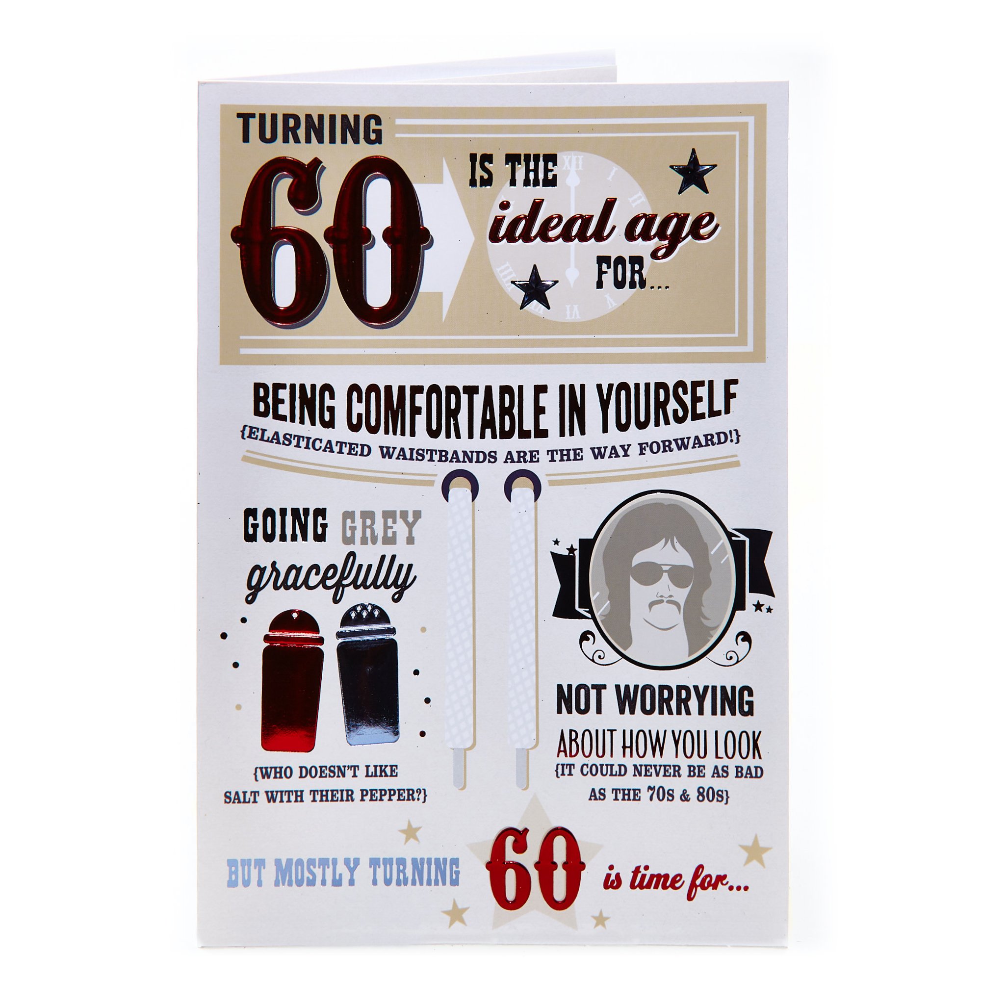 60th Birthday Card - The Ideal Age
