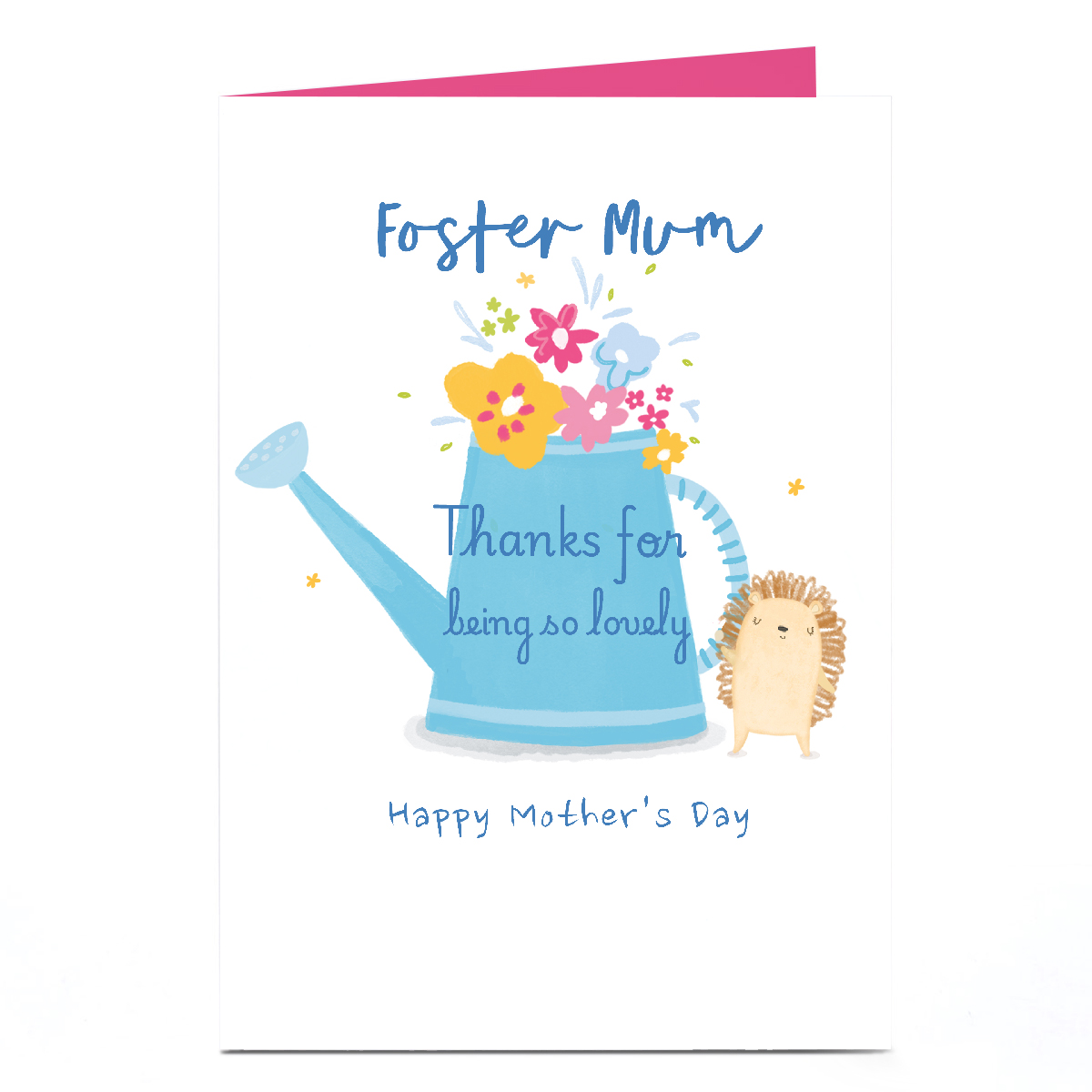 Personalised Mother's Day Card - Thanks for Being So Lovely, Foster Mum