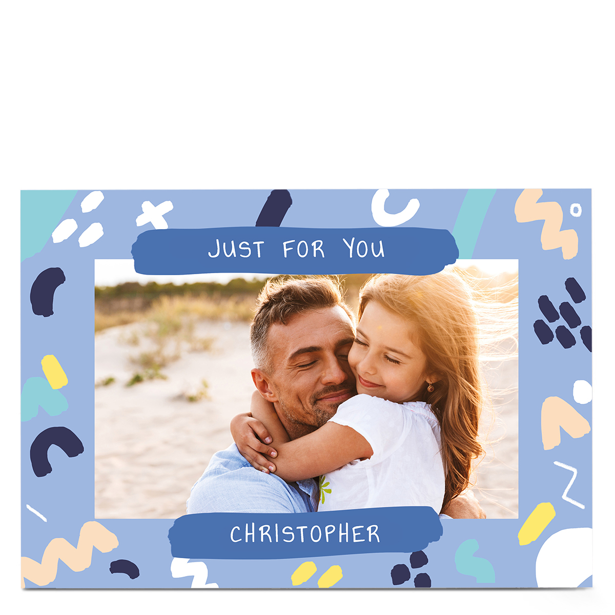 Photo Little Mono Card - Blue Just For You