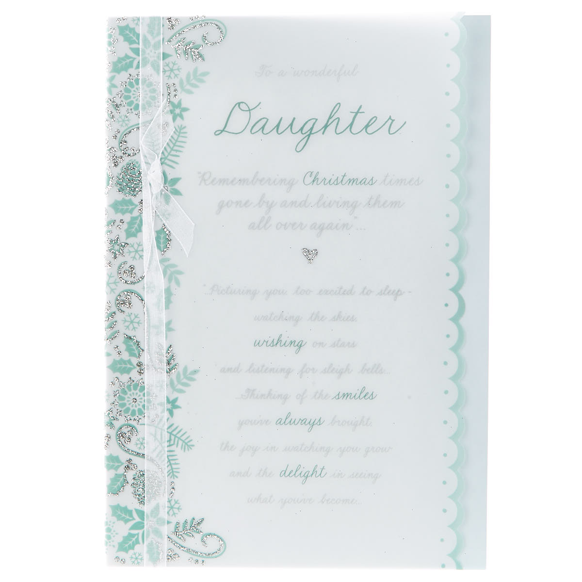 Christmas Card - Daughter Festive Verse