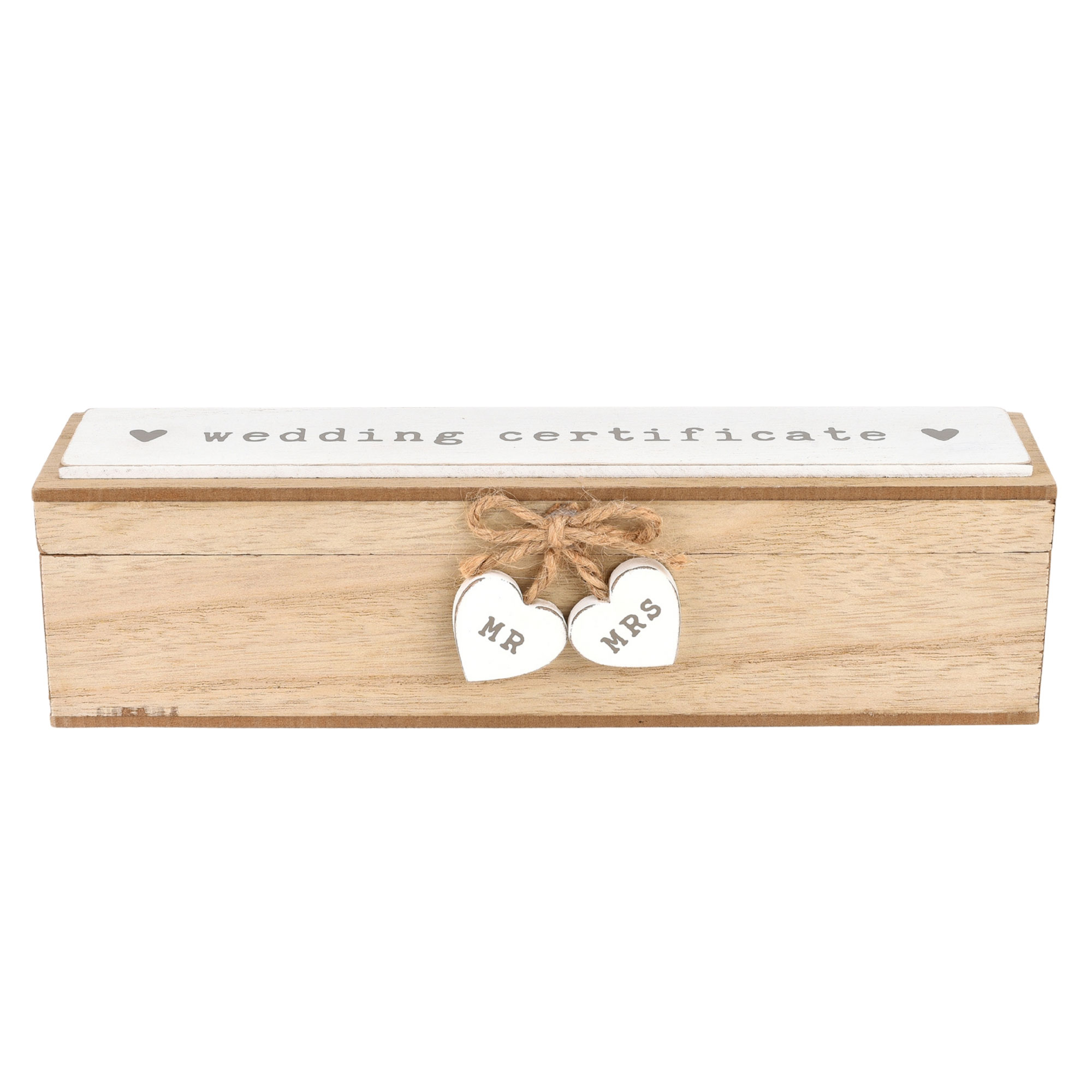 Mr & Mrs Wooden Wedding Certificate Holder