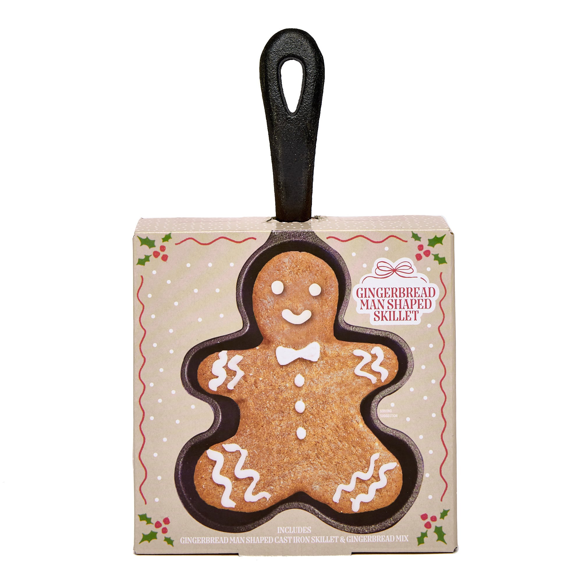 Gingerbread Man Shaped Skillet & Gingerbread Mix