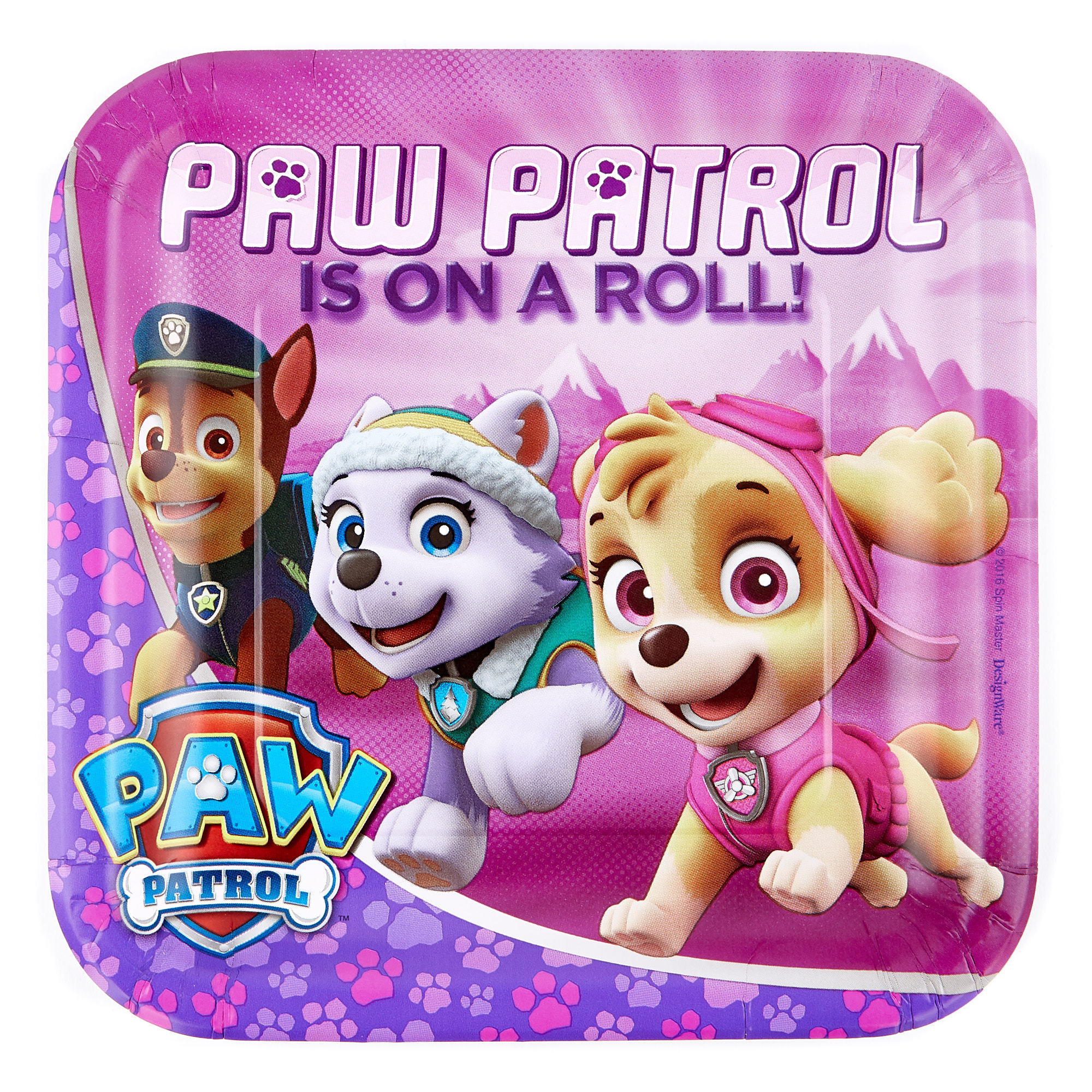 Pink Paw Patrol Party Tableware & Decorations Bundle - 16 Guests