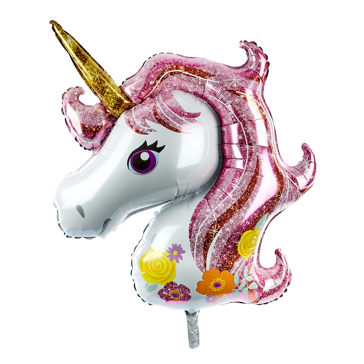 Unicorn Foil Birthday Balloon Bundle (Deflated)