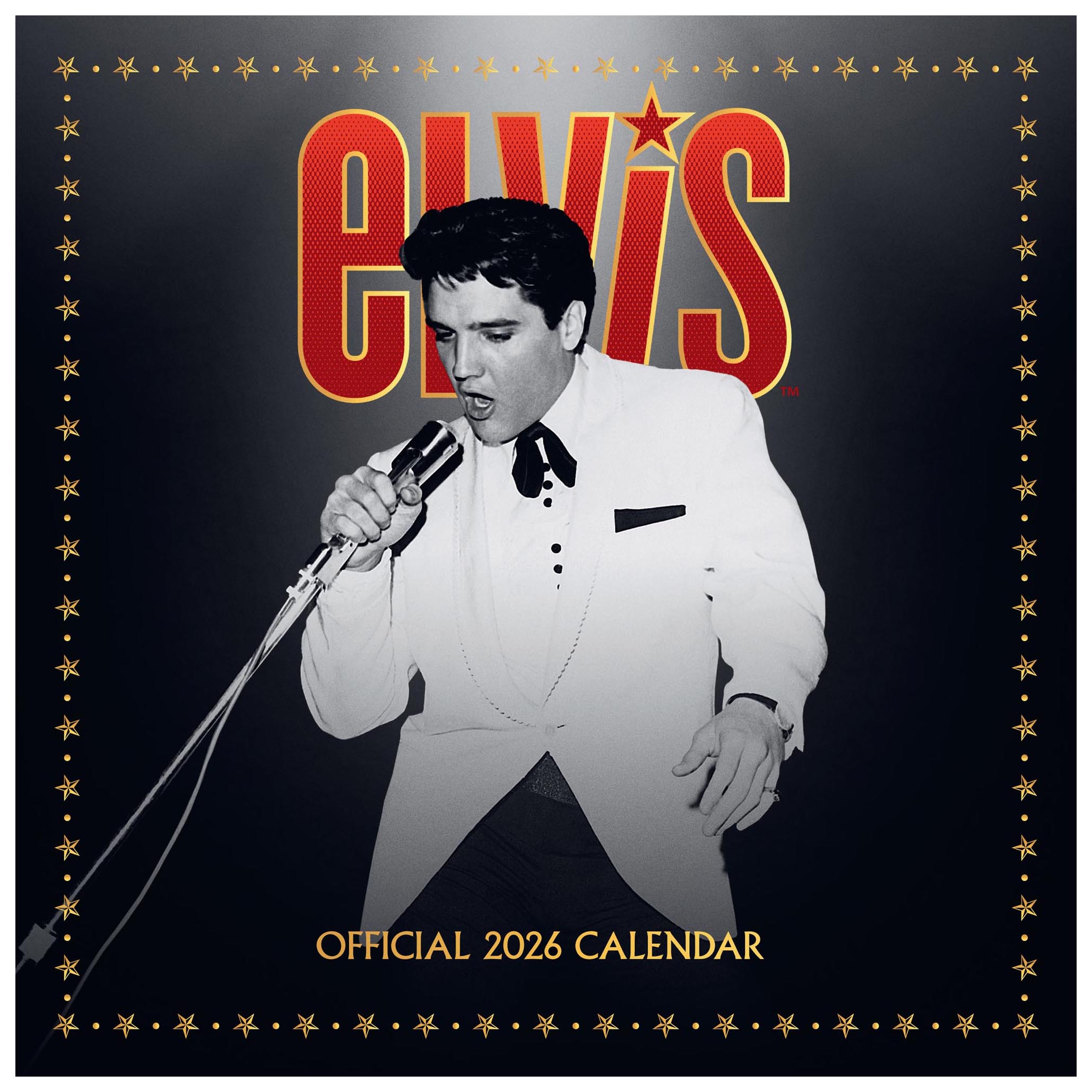 Elvis 2026 Square Wall Calendar