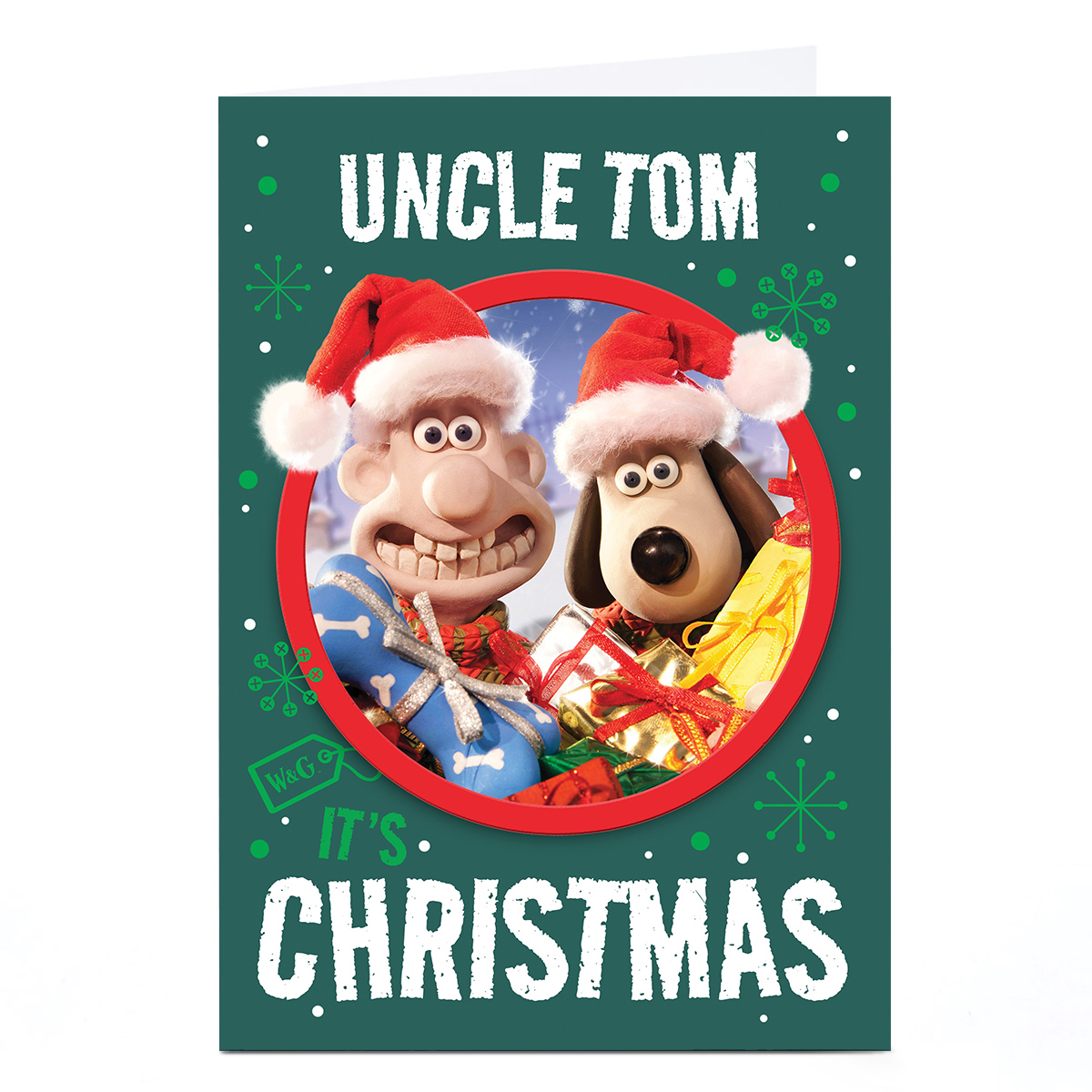 Personalised Wallace & Gromit Christmas Card - Any Relation