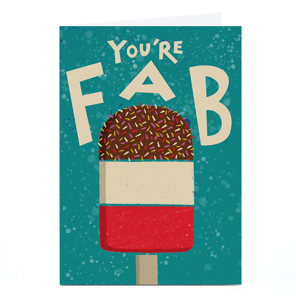 Personalised Tin Bath Card - Fab Lolly