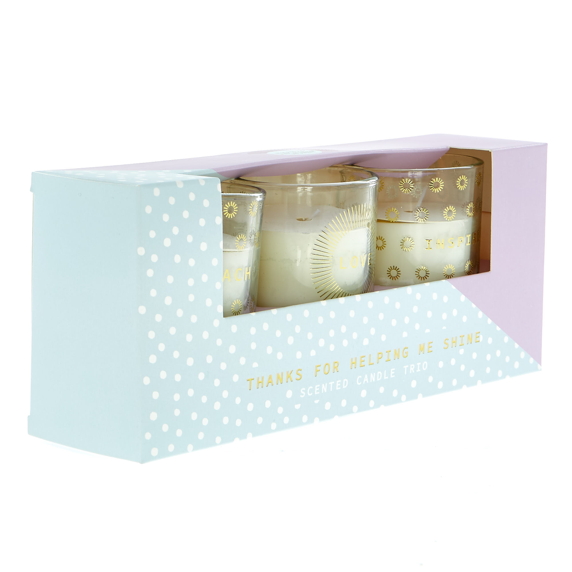 Teach, Love & Inspire Pomegranate & Cashmere Scented Candle Trio