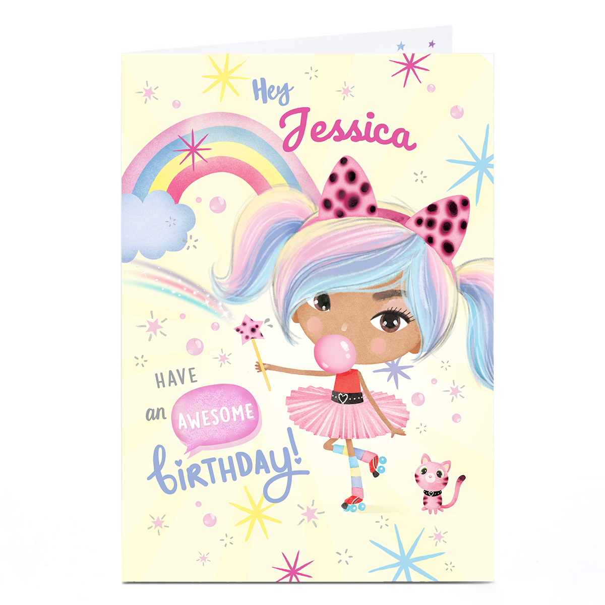 Personalised Card - Awsome Birthday