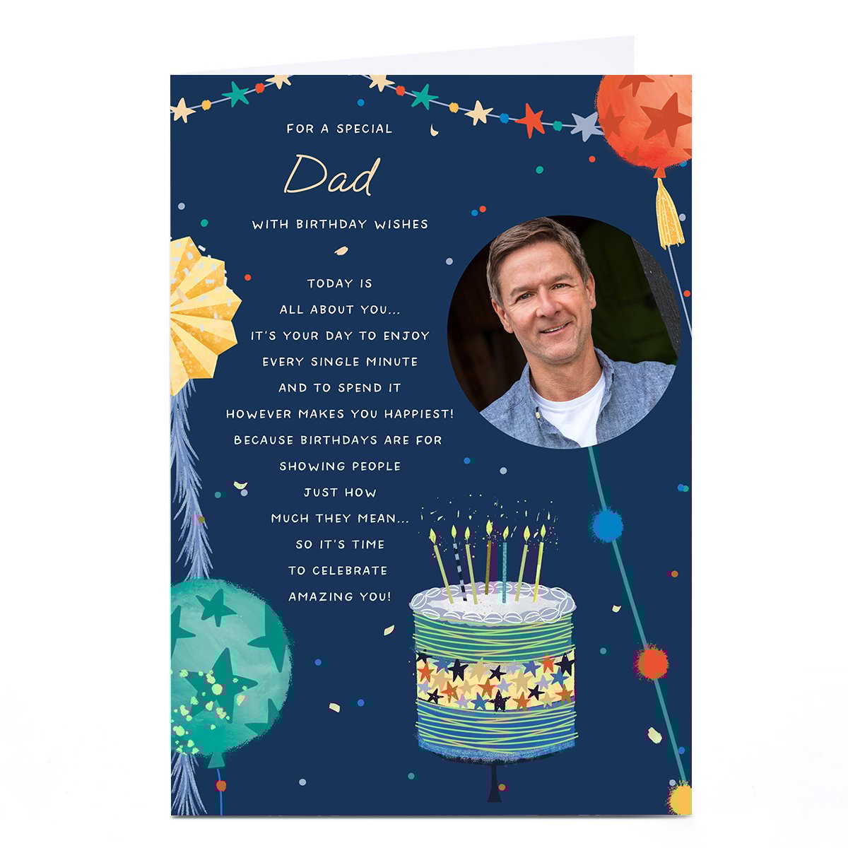 Photo Birthday Card - All About Amazing You, Dad