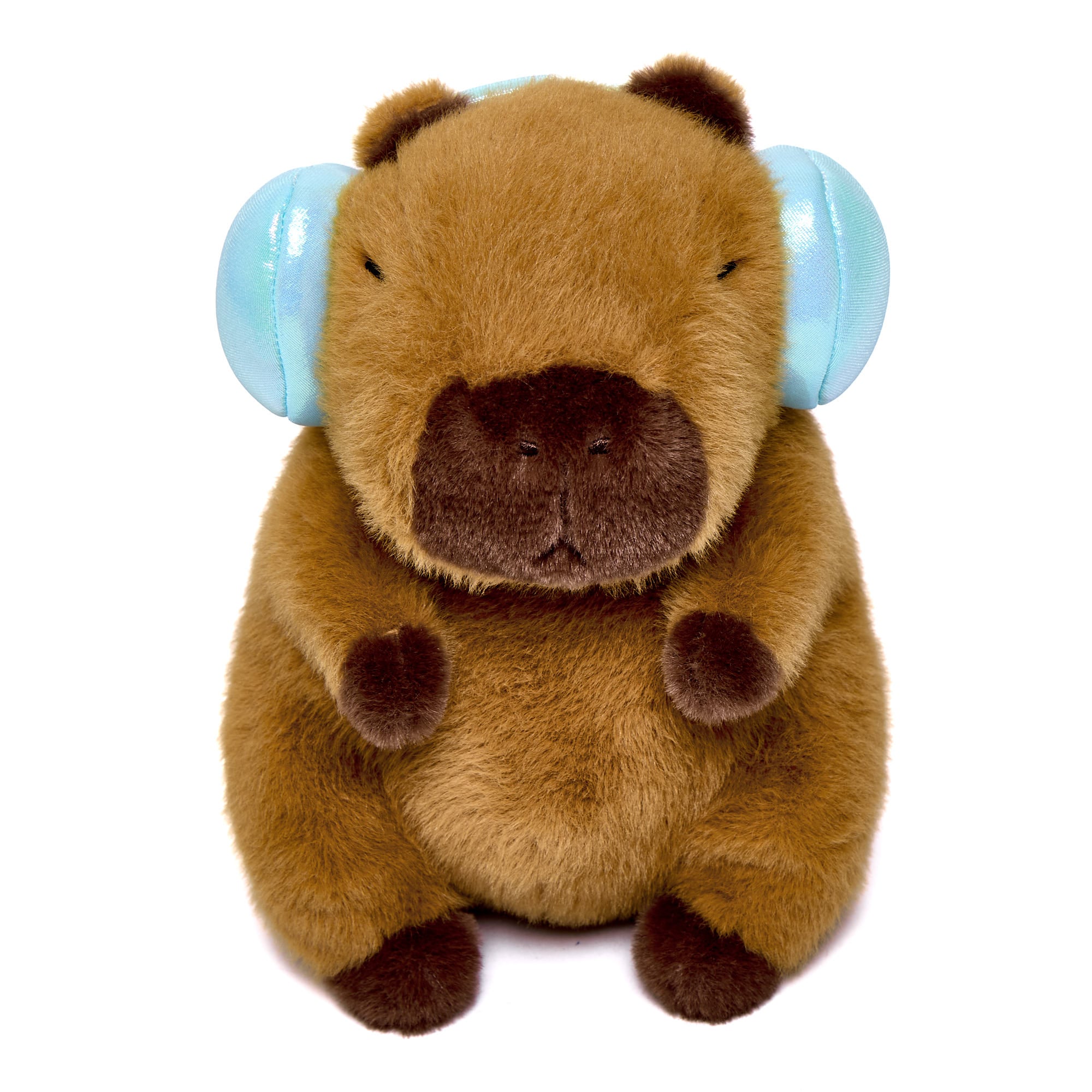 Small Capybara In Ear Muffs Soft Toy