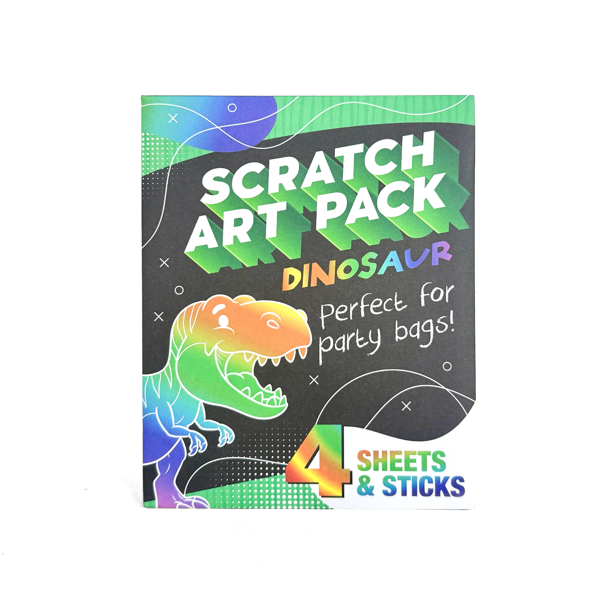 Dinosaur Scratch Art Pack