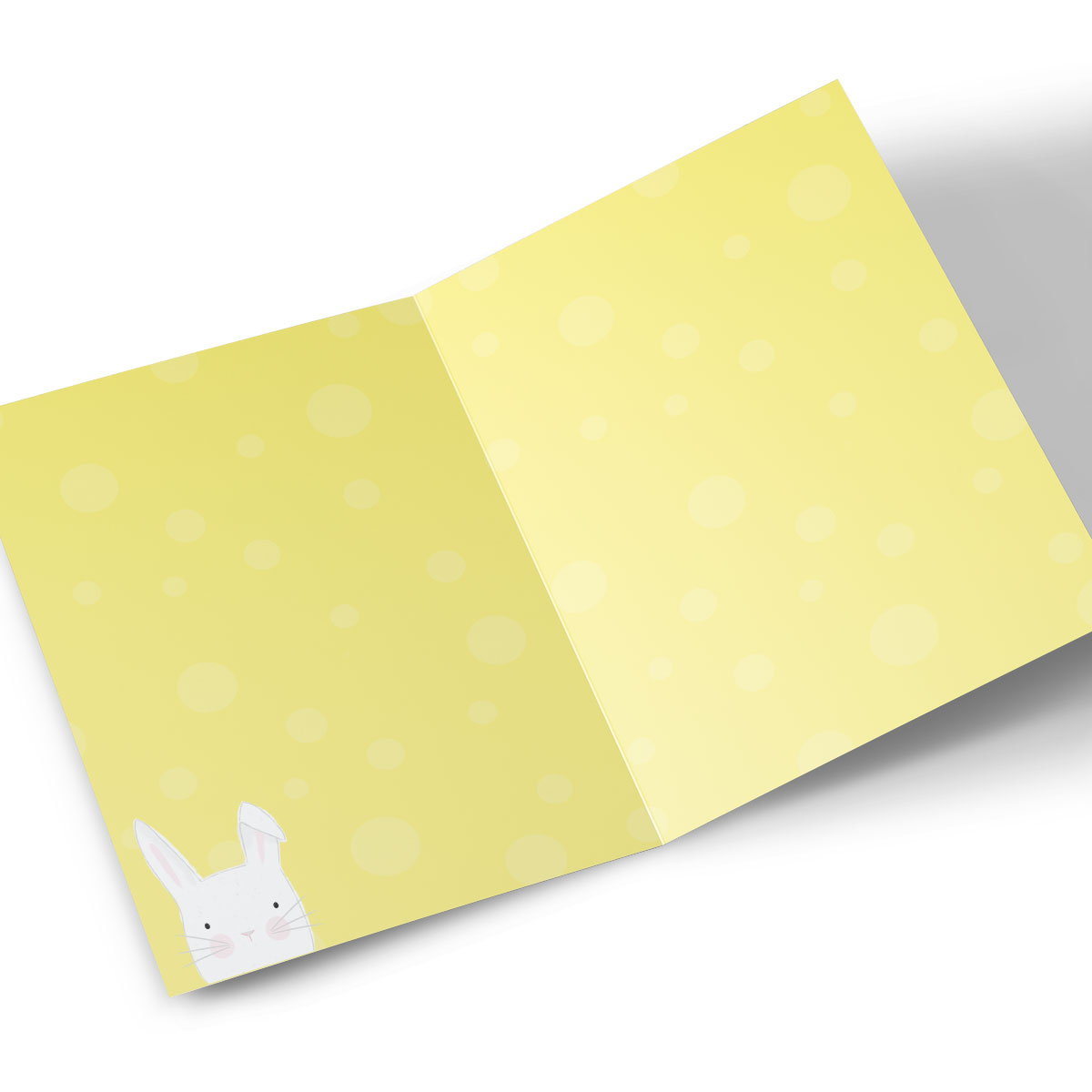 Personalised Easter Card - White Rabbit