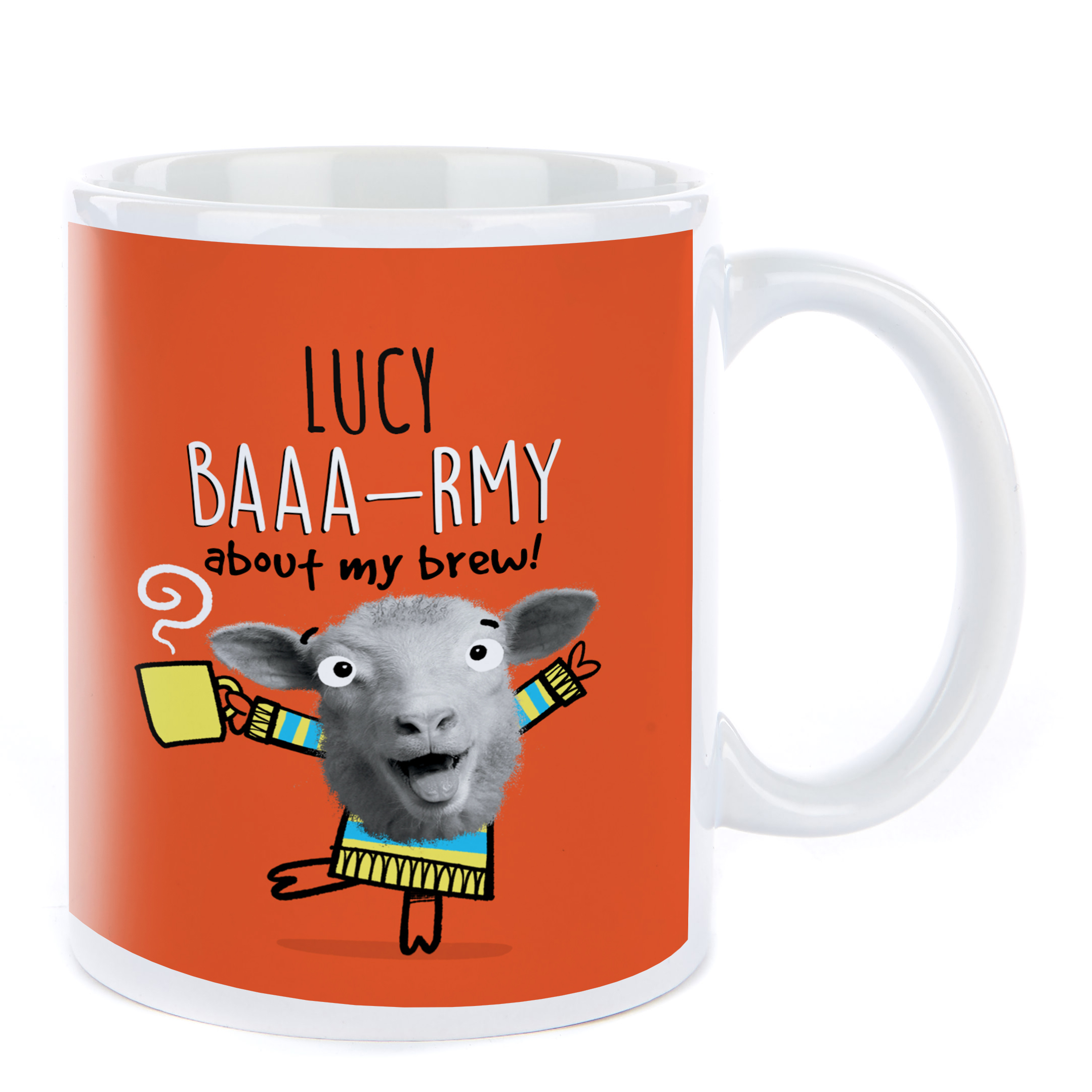 Personalised Pink Petshop Mug - Baaa-rmy About My Brew