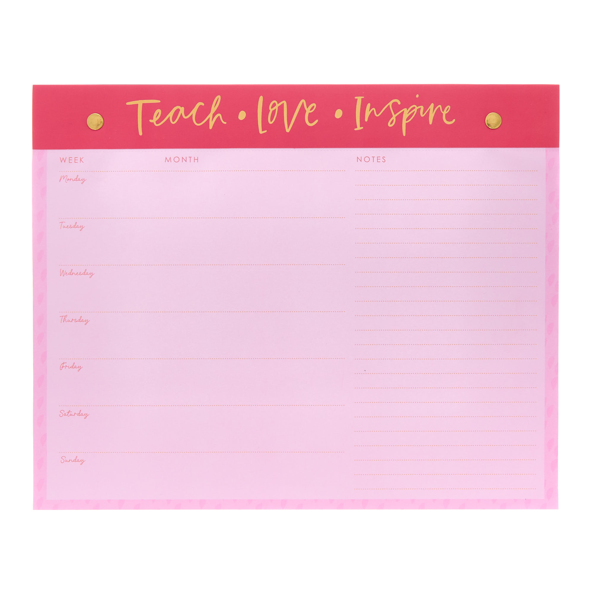 Teach Love Inspire Weekly Planner