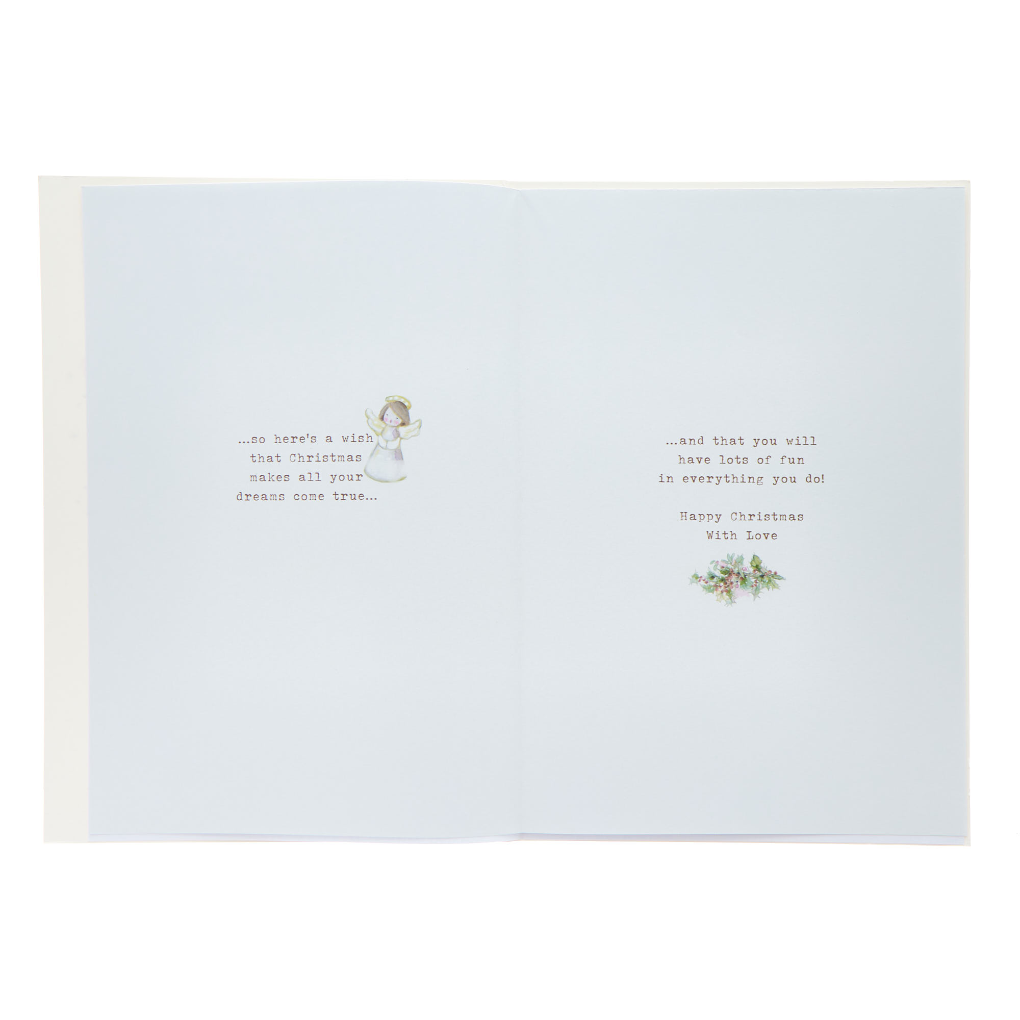 Granddaughter Classic Santa Christmas Card