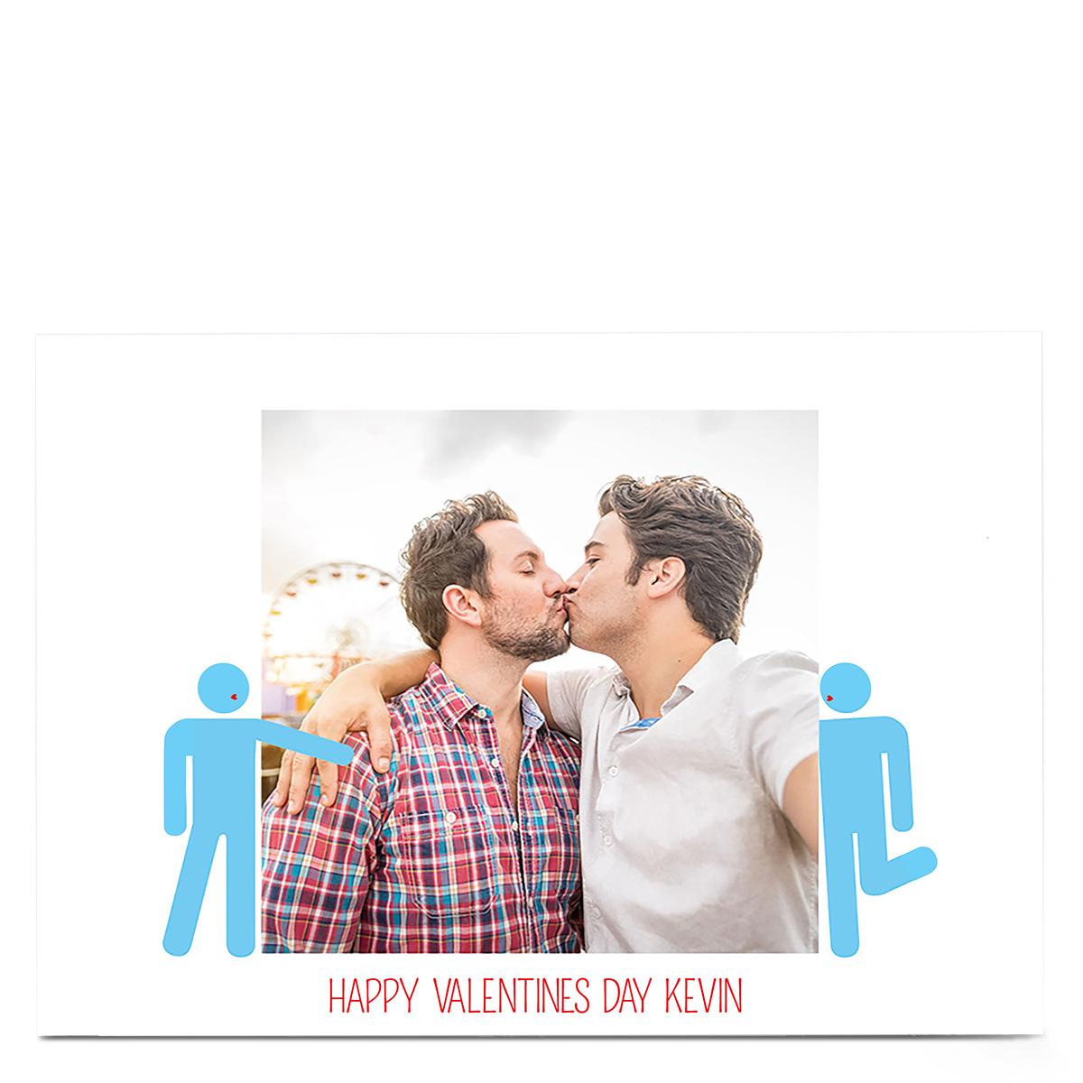 Photo Valentine's Card - Him and Him Photo