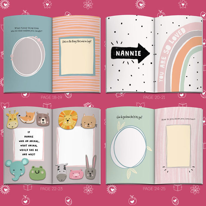 Fill in Your Words for Grandma A5 Personalised Book