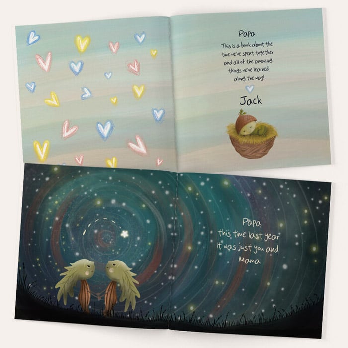 Personalised This Time Last Year 1st Father's Day Book