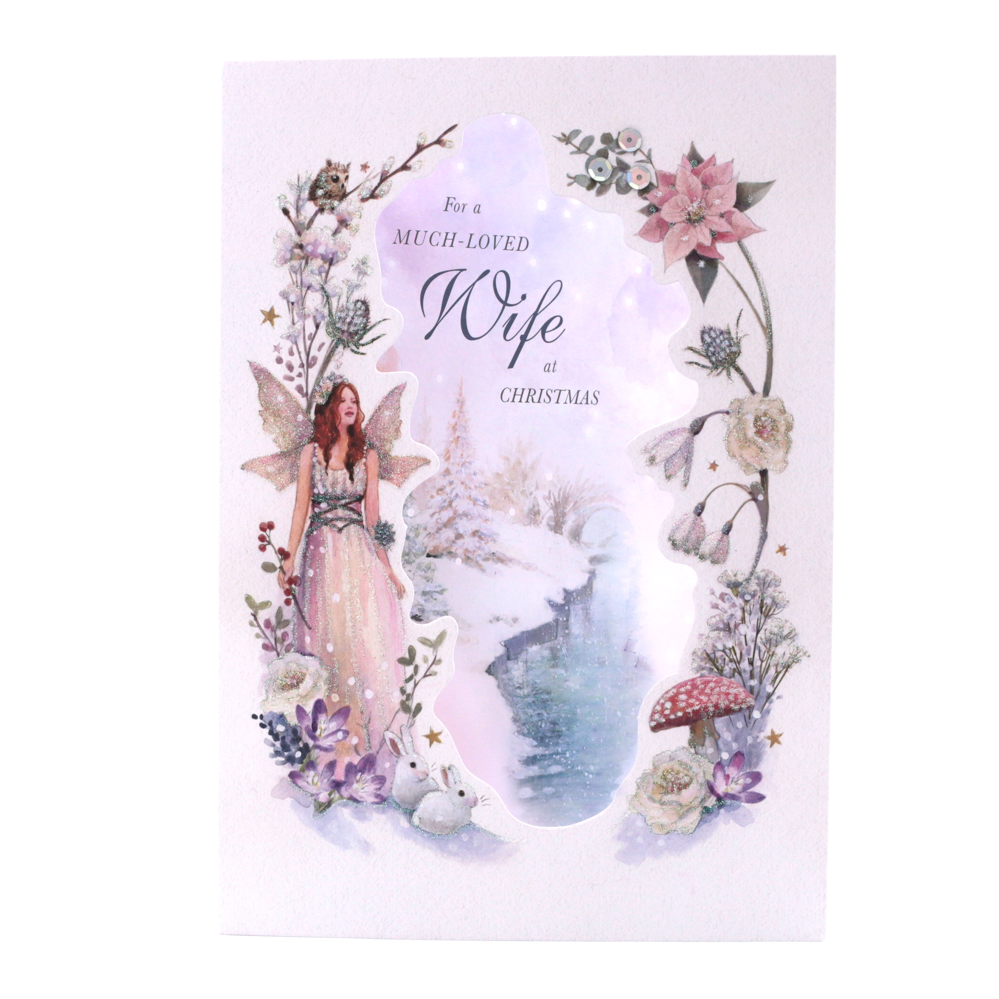 Christmas Card - Wife, Christmas Fairy