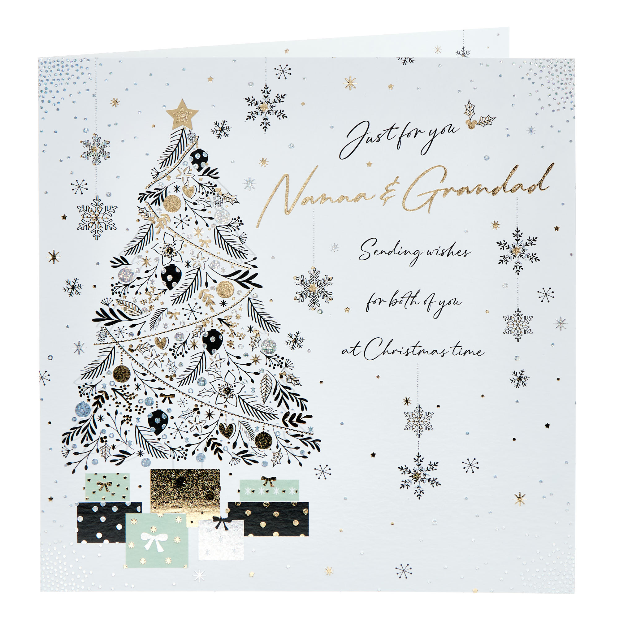 Nanna & Grandad Just For You Tree Christmas Card