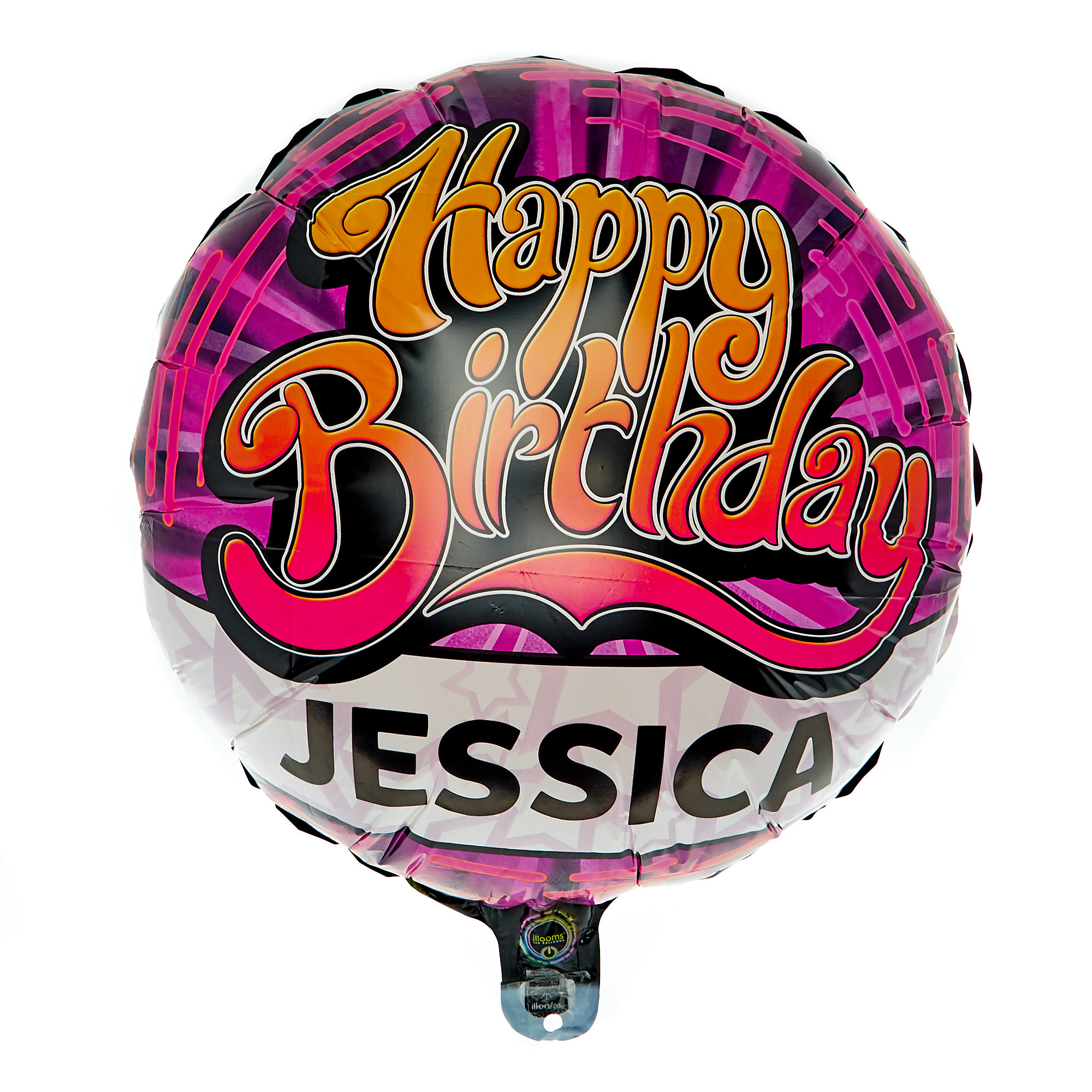 Customisable Birthday Light-Up LED 22-Inch Foil Helium Balloon 