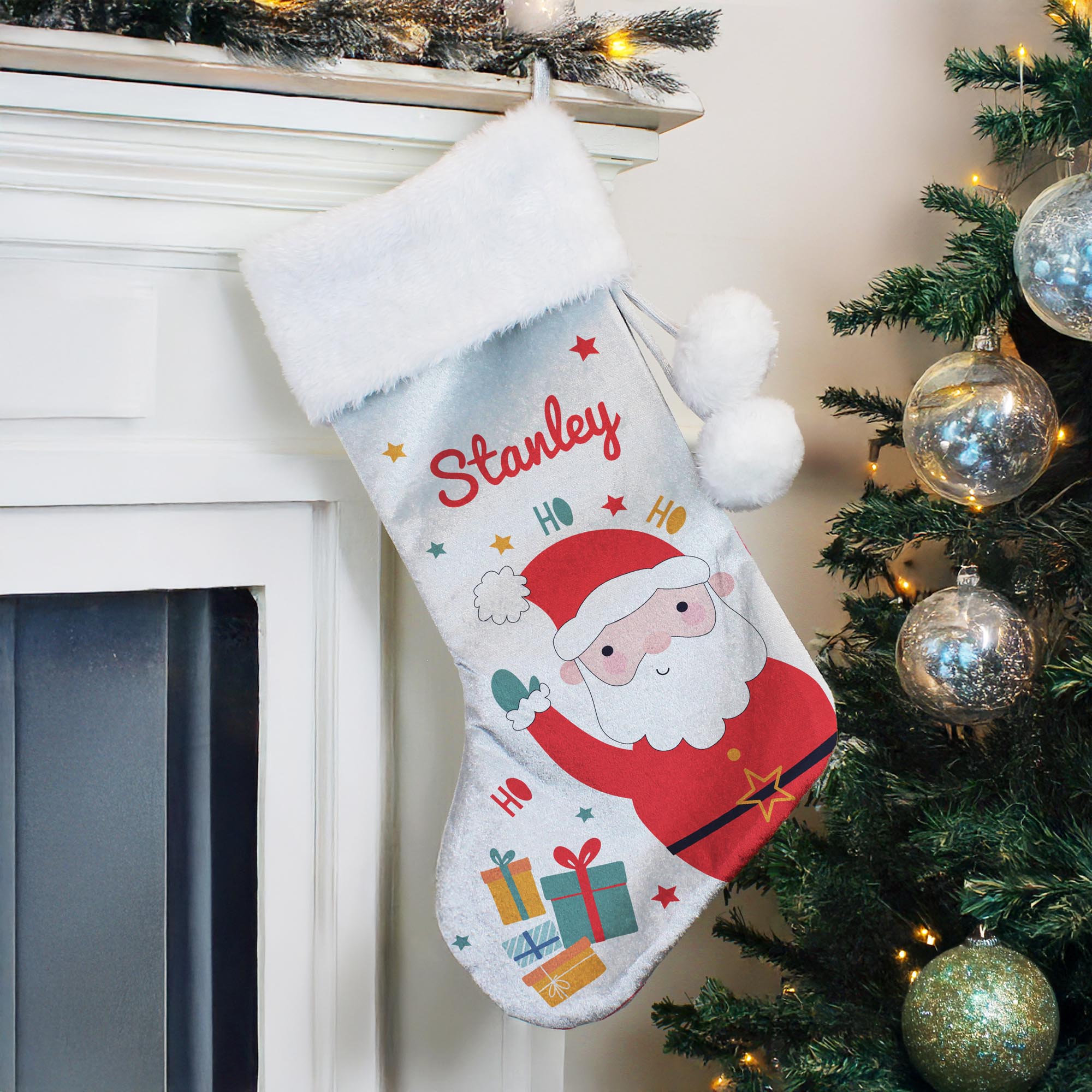 Personalised Santa Christmas Stocking
