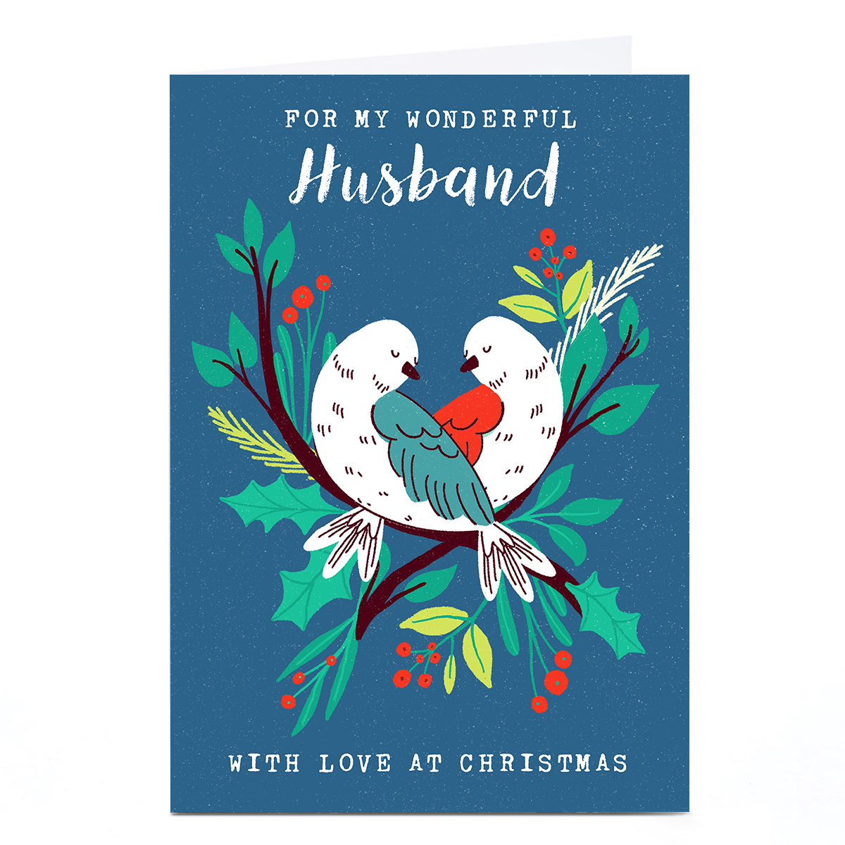 Personalised Dalia Clark Christmas Card - Husband