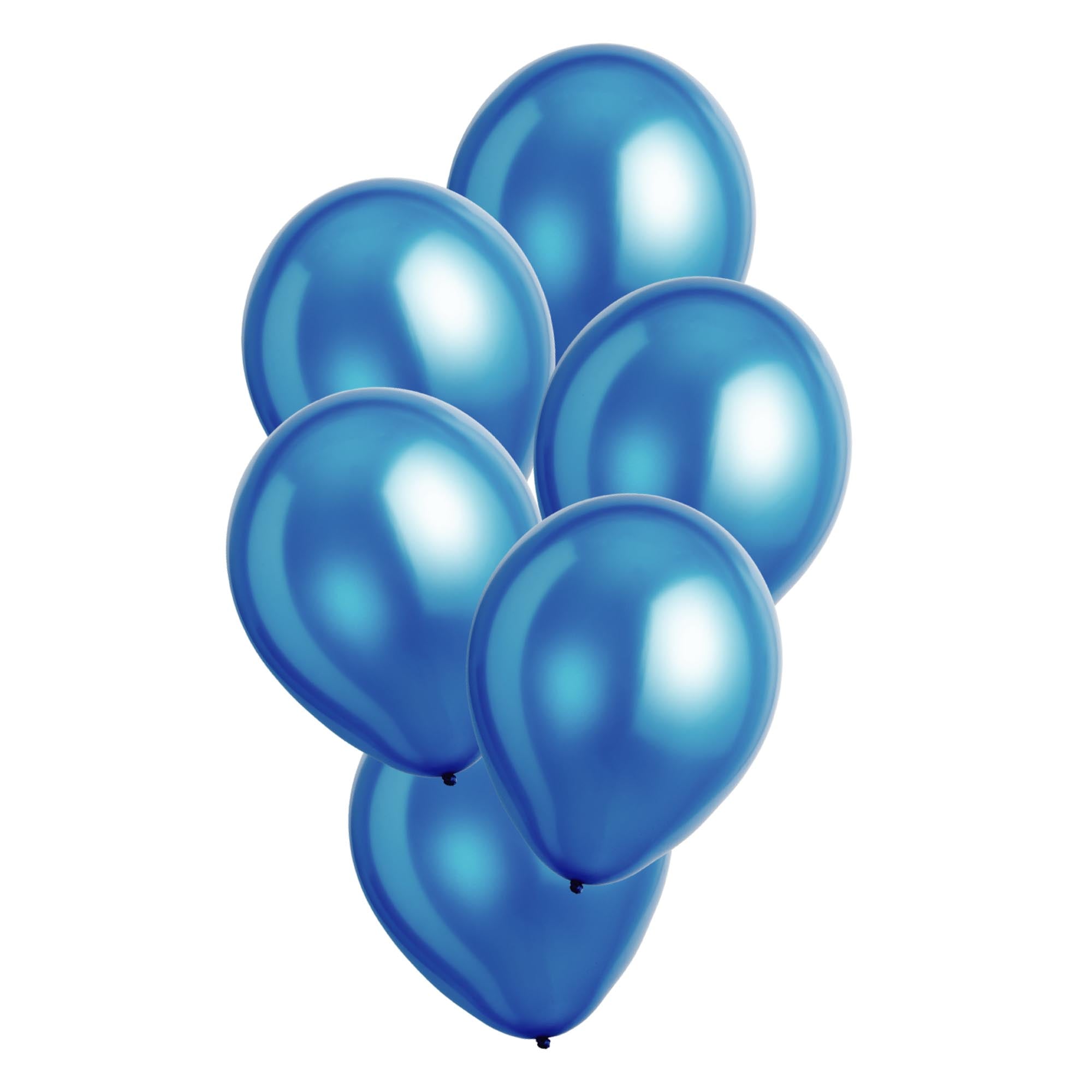 12-Inch Pearl Blue Latex Balloons - Pack of 6