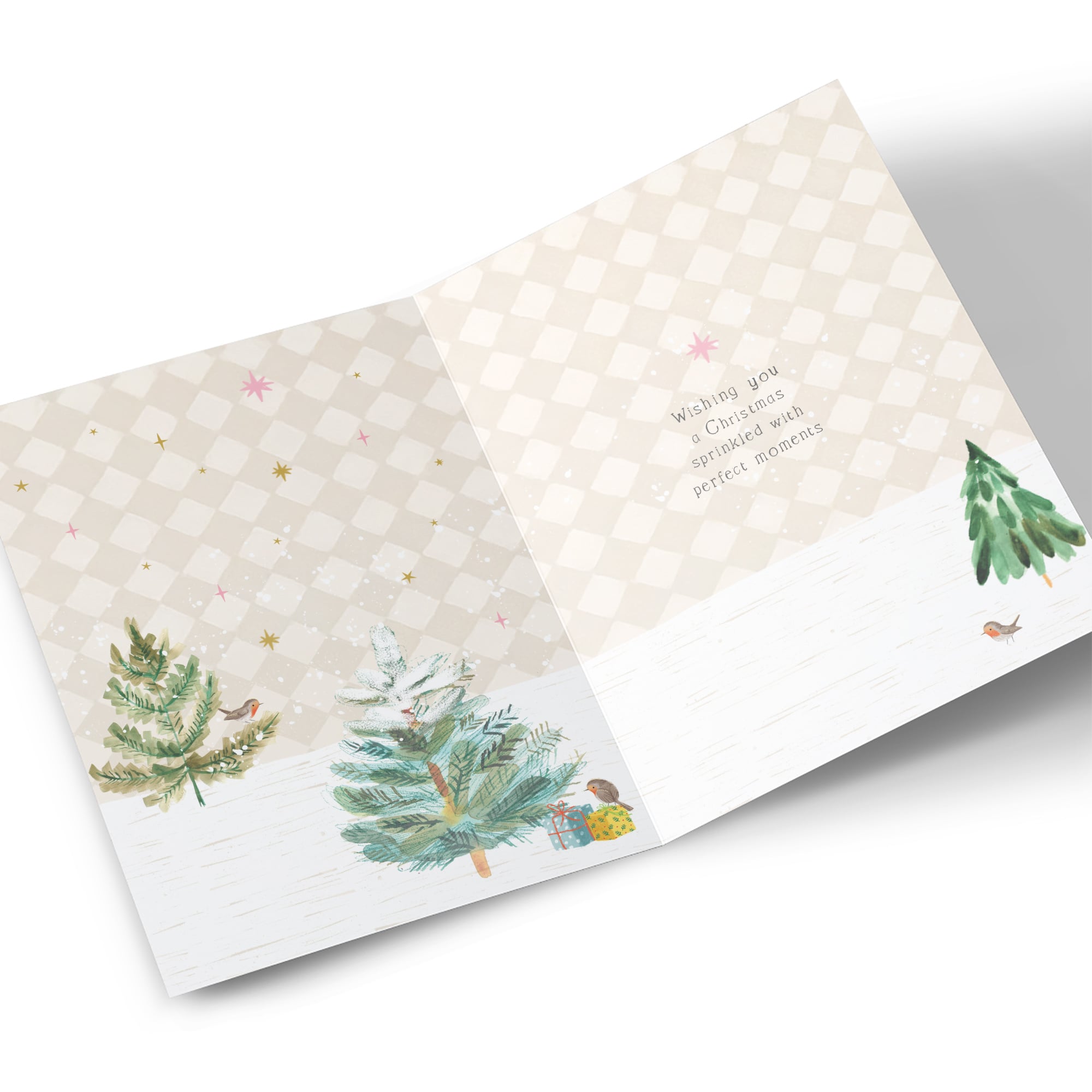 Christmas Card - Forest Creatures Snowy Fun, Great Granddaughter