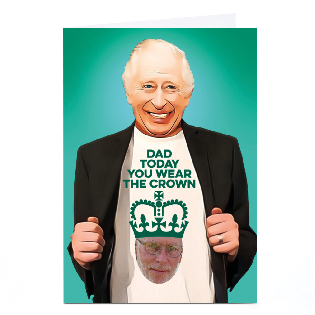 Photo PG Quips Birthday Card - Today You Wear The Crown