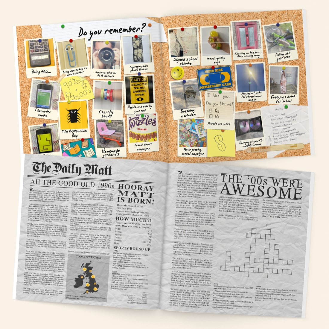 Personalised Book - Memory Lane 40th Birthday
