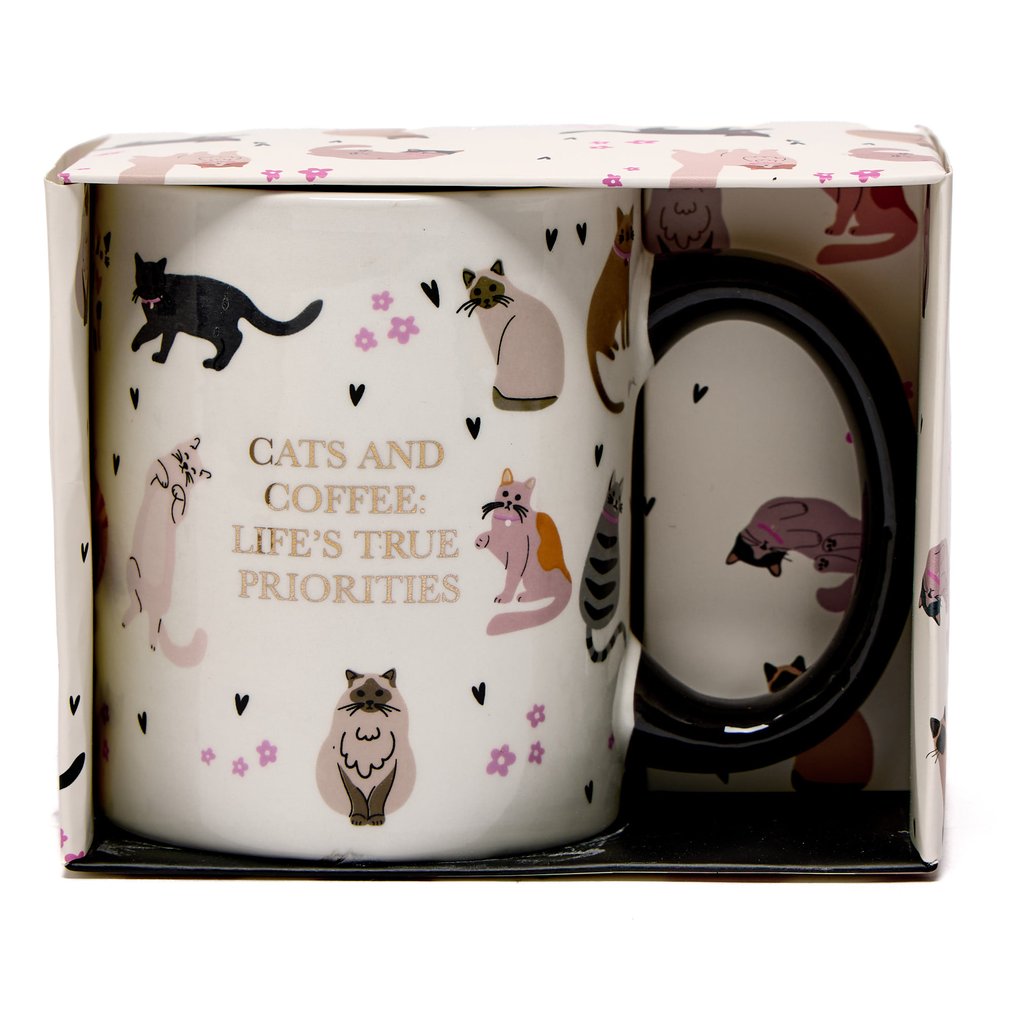 Cats & Coffee Life's True Priorities Mug,  Cats & Coffee Life's True Priorities Mug