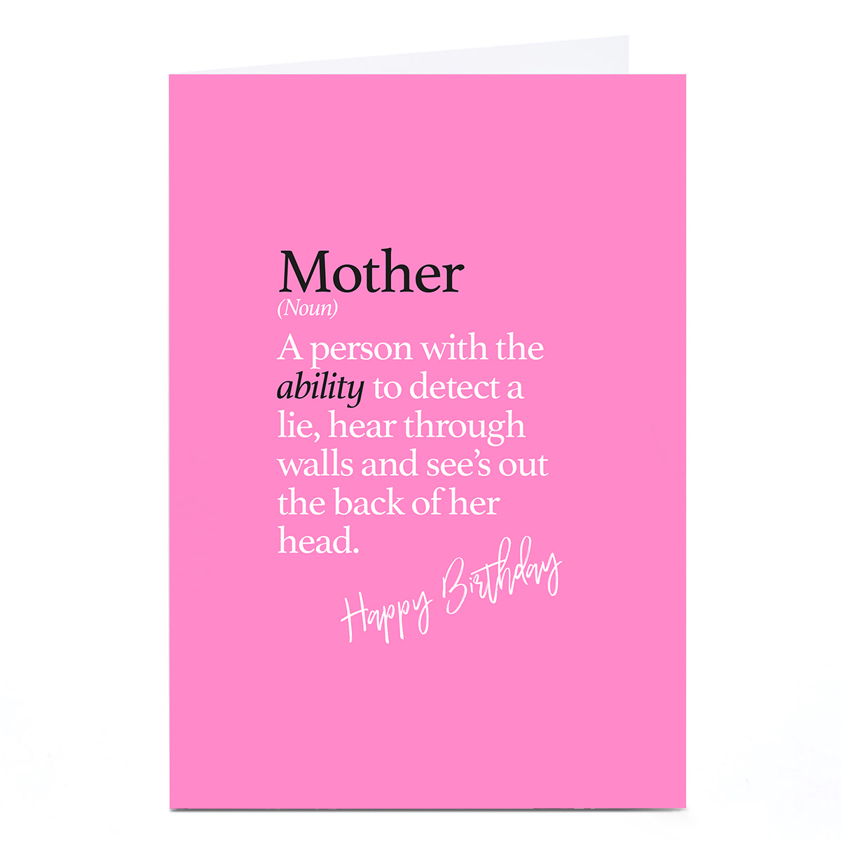 Personalised Punk Birthday Card - Mother