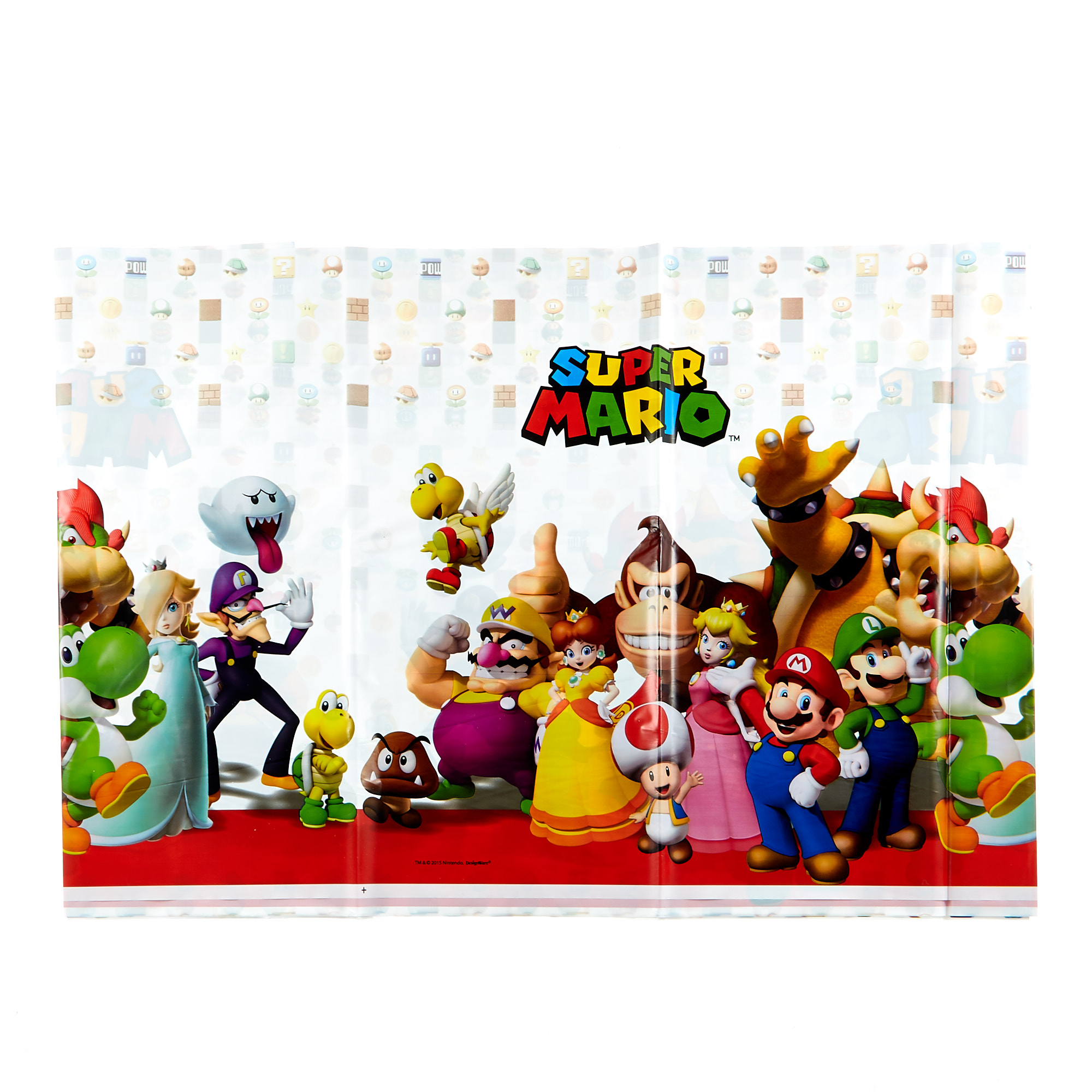 Super Mario Party Tableware & Decorations Bundle - 16 Guests