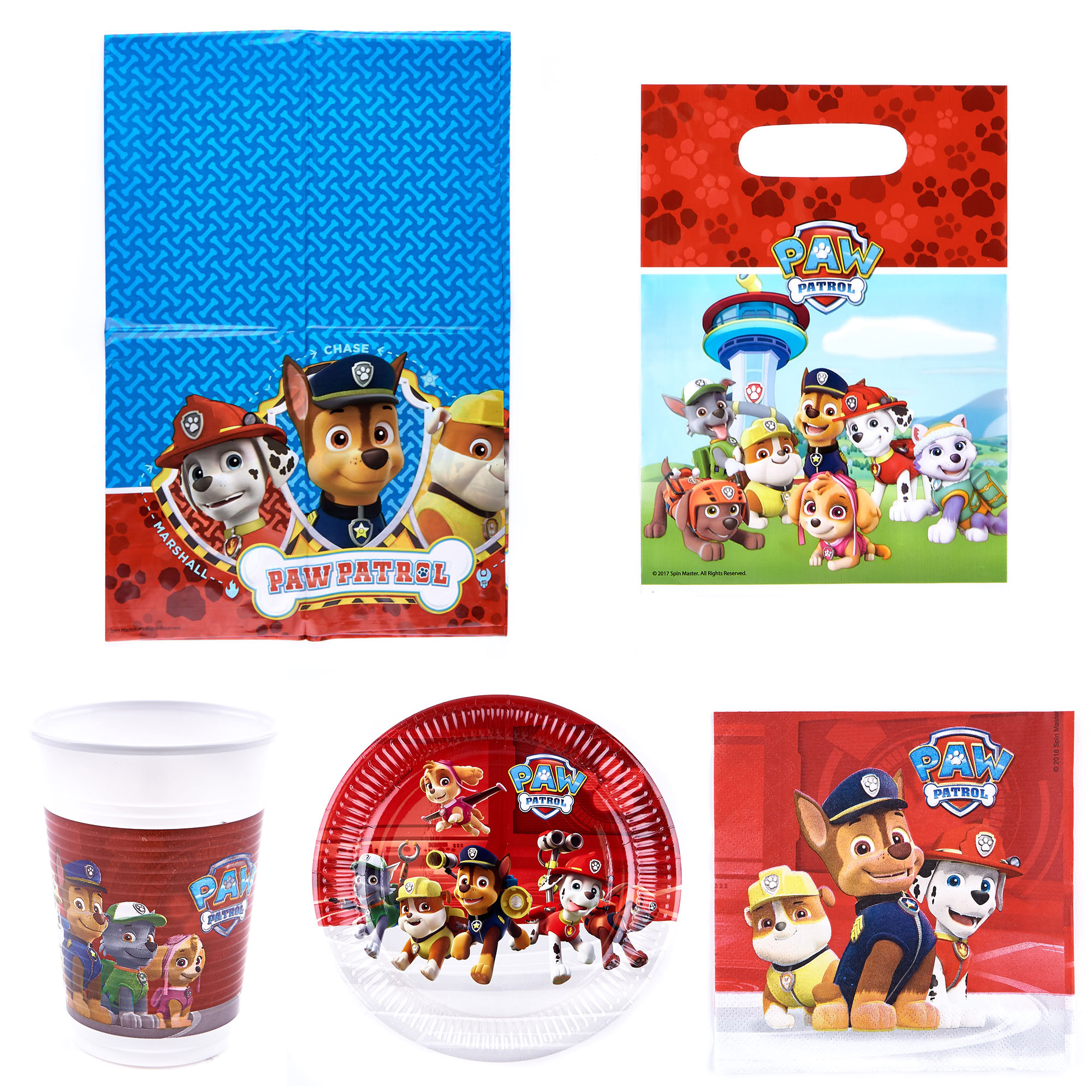 Paw Patrol Party Tableware Bundle - 16 Guests