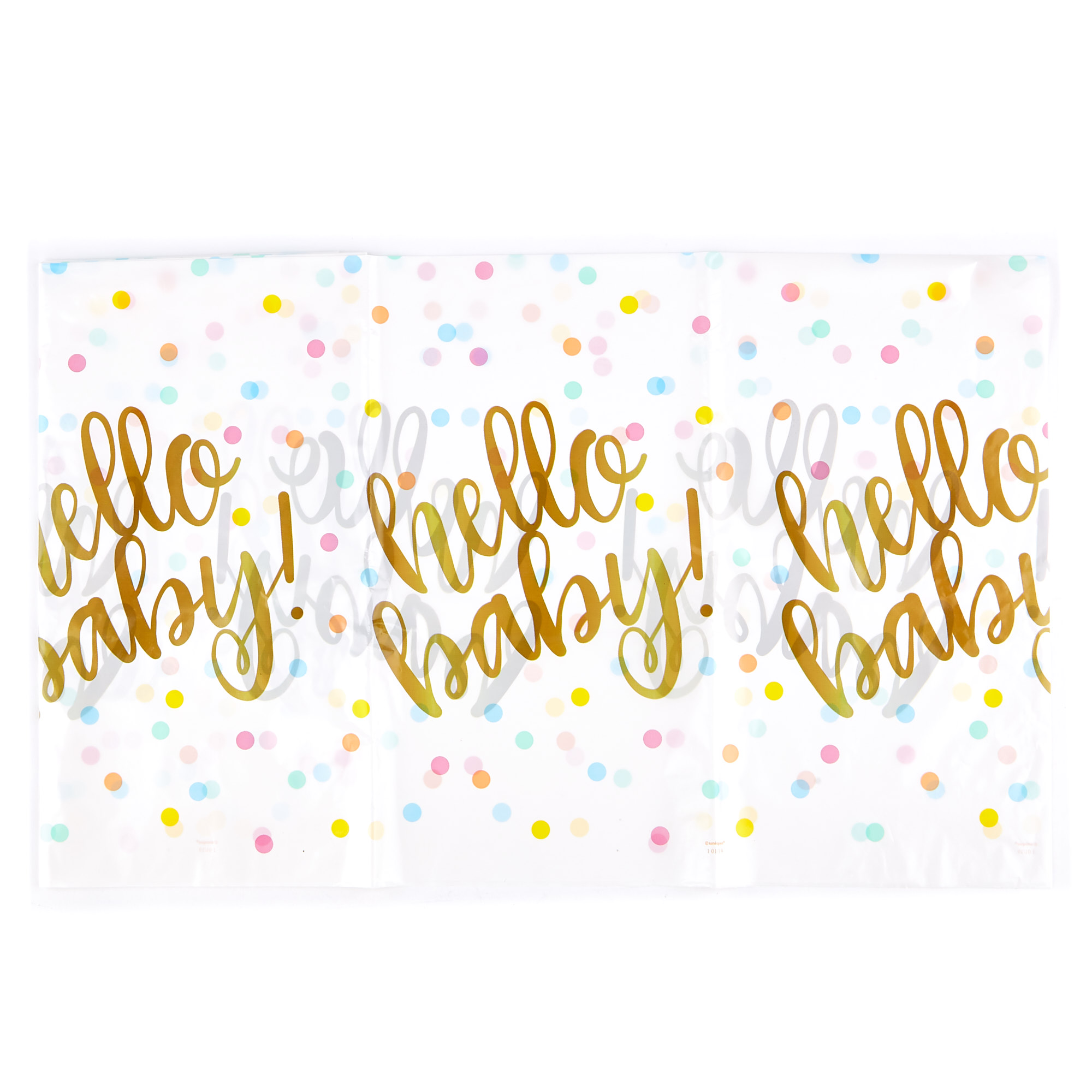 Hello Baby Party Tableware & Decoration Bundle - 16 Guests