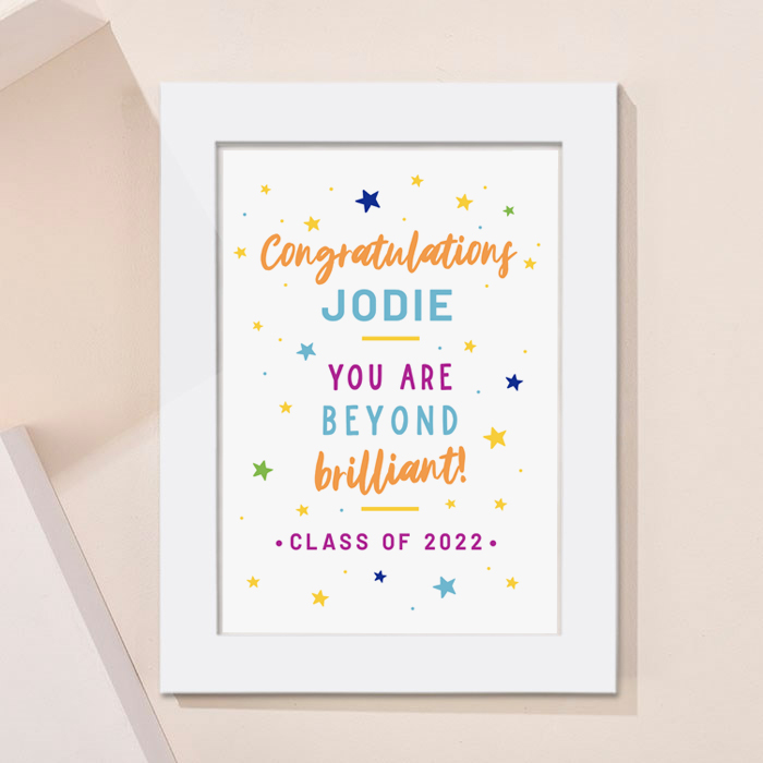 Personalised Congratulations Portrait Print