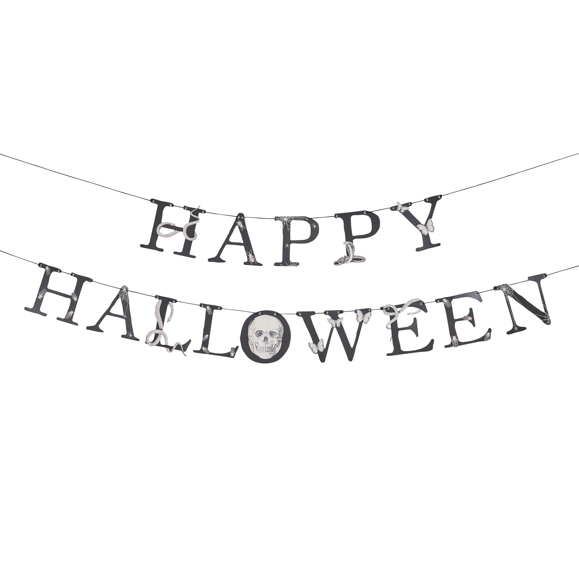 Creepy Chic Happy Halloween Card Banner 2m