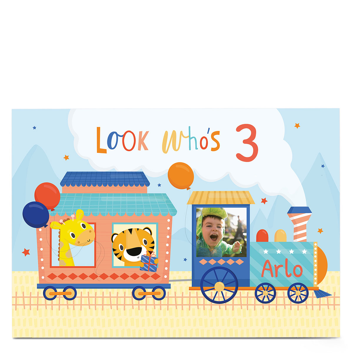 Photo Birthday Card - Look Who's..., Editable Age