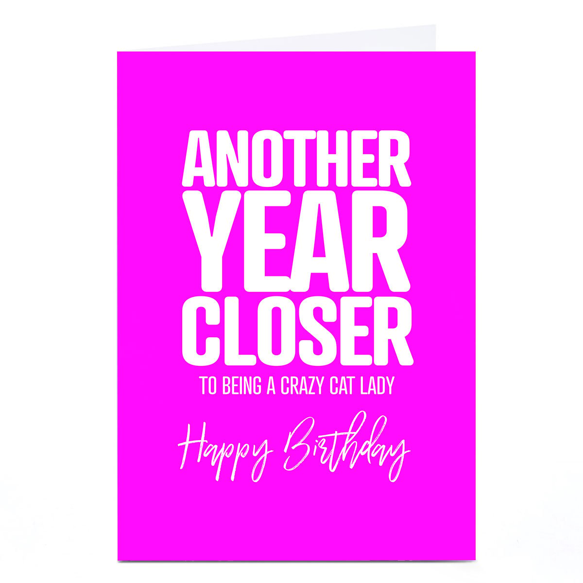 Personalised Punk Birthday Card - Another Year Closer