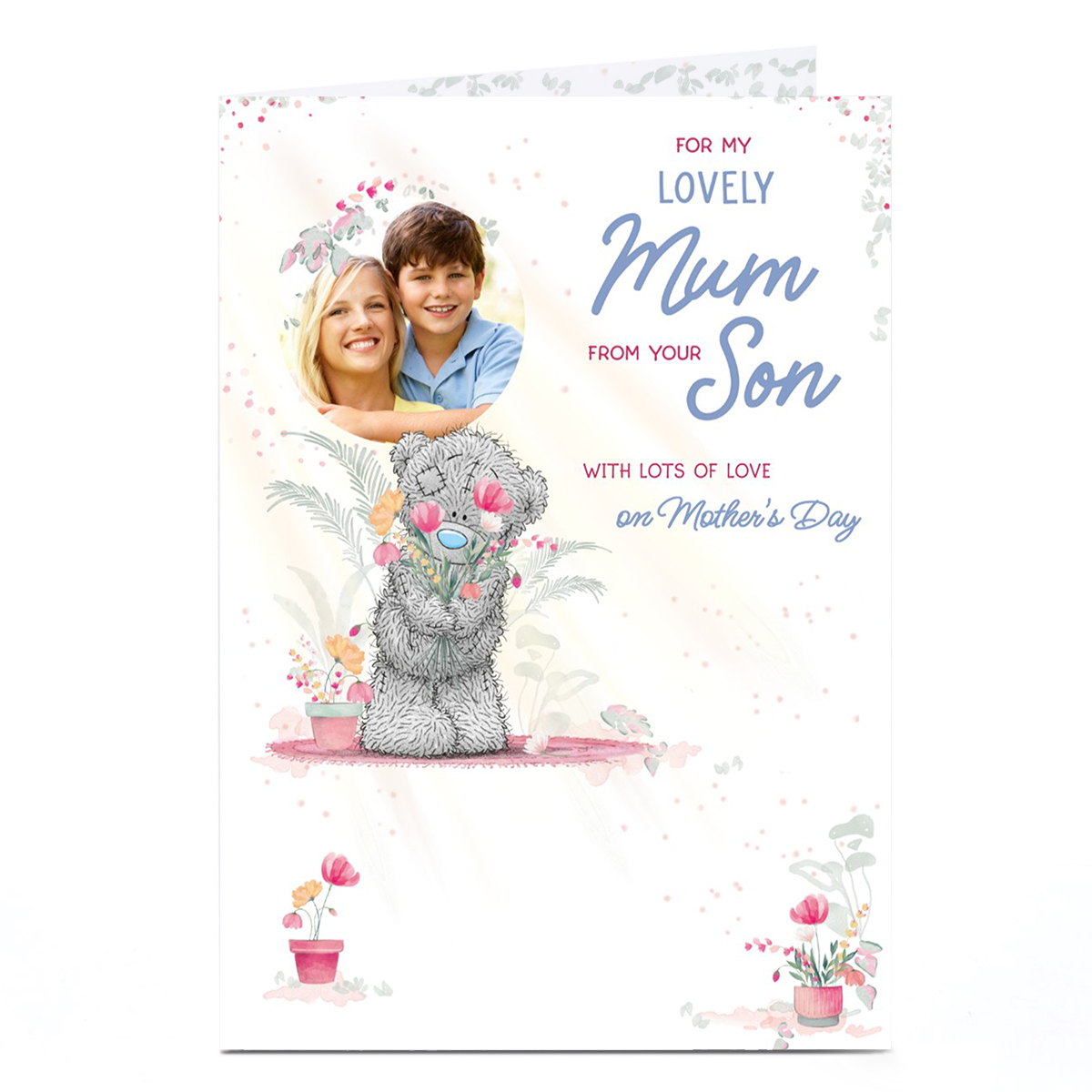 Photo Tatty Teddy Mother's Day Card - Lovely Mum From Your Son