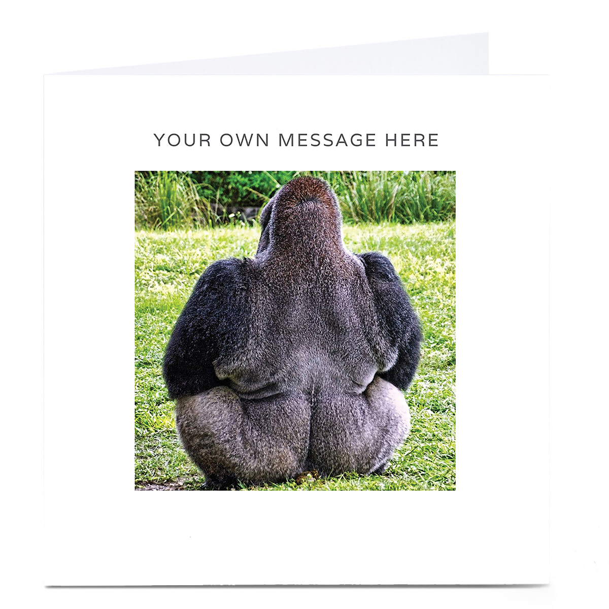 Personalised Card - Gorilla Bum