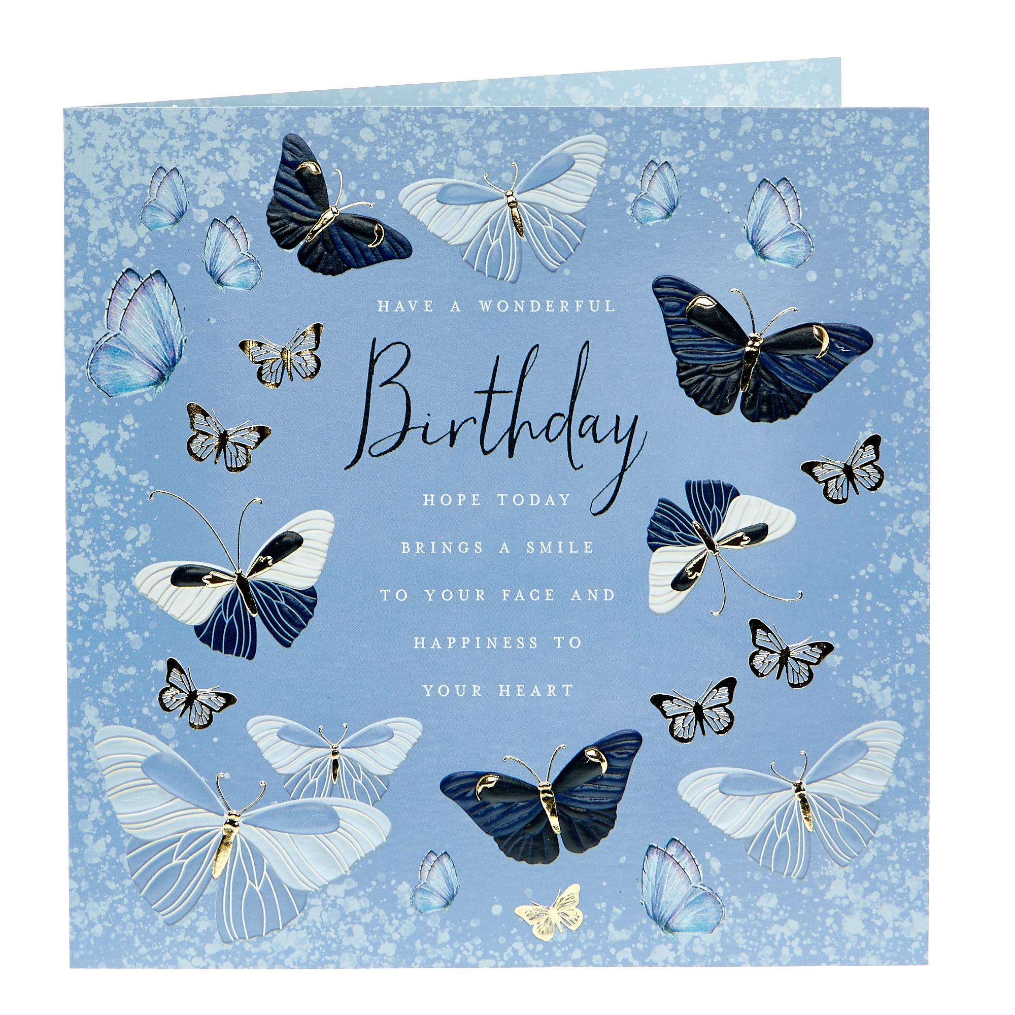 Platinum Birthday Card - Hope Today Brings A Smile