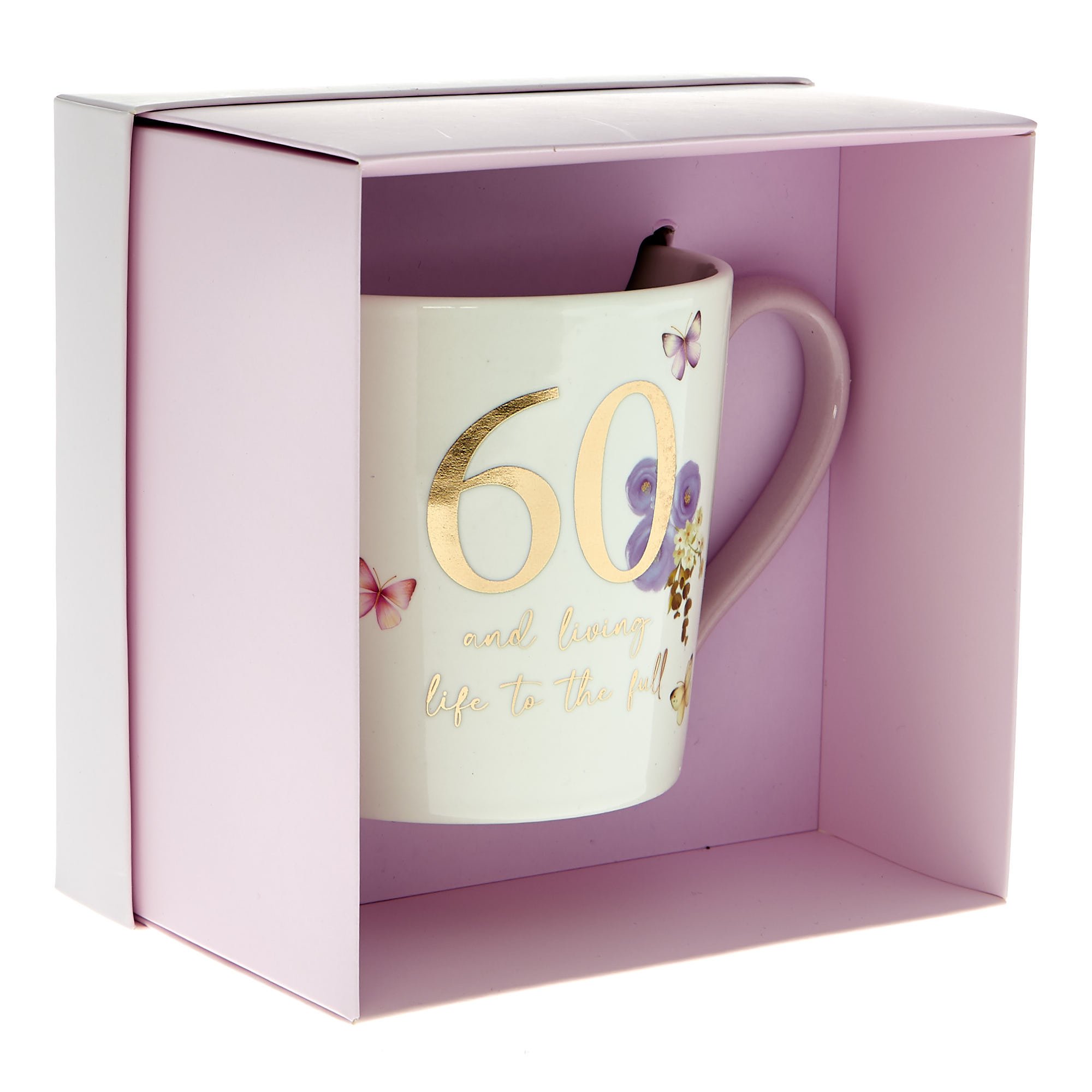 60 & Living Life To The Full Mug in a Box