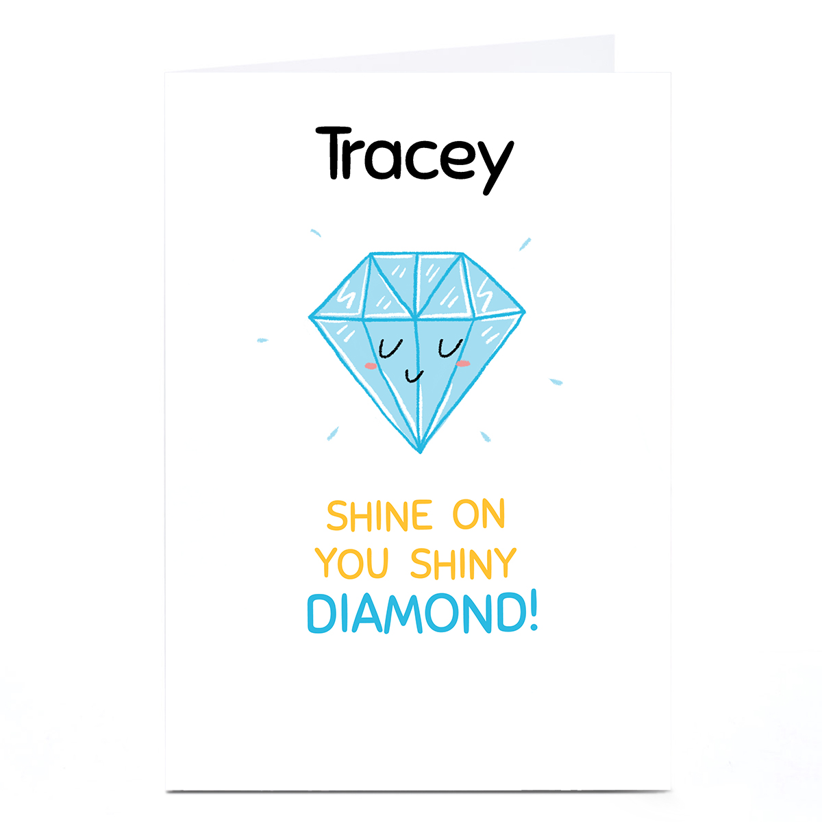 Personalised Hew Ma Card - Diamond