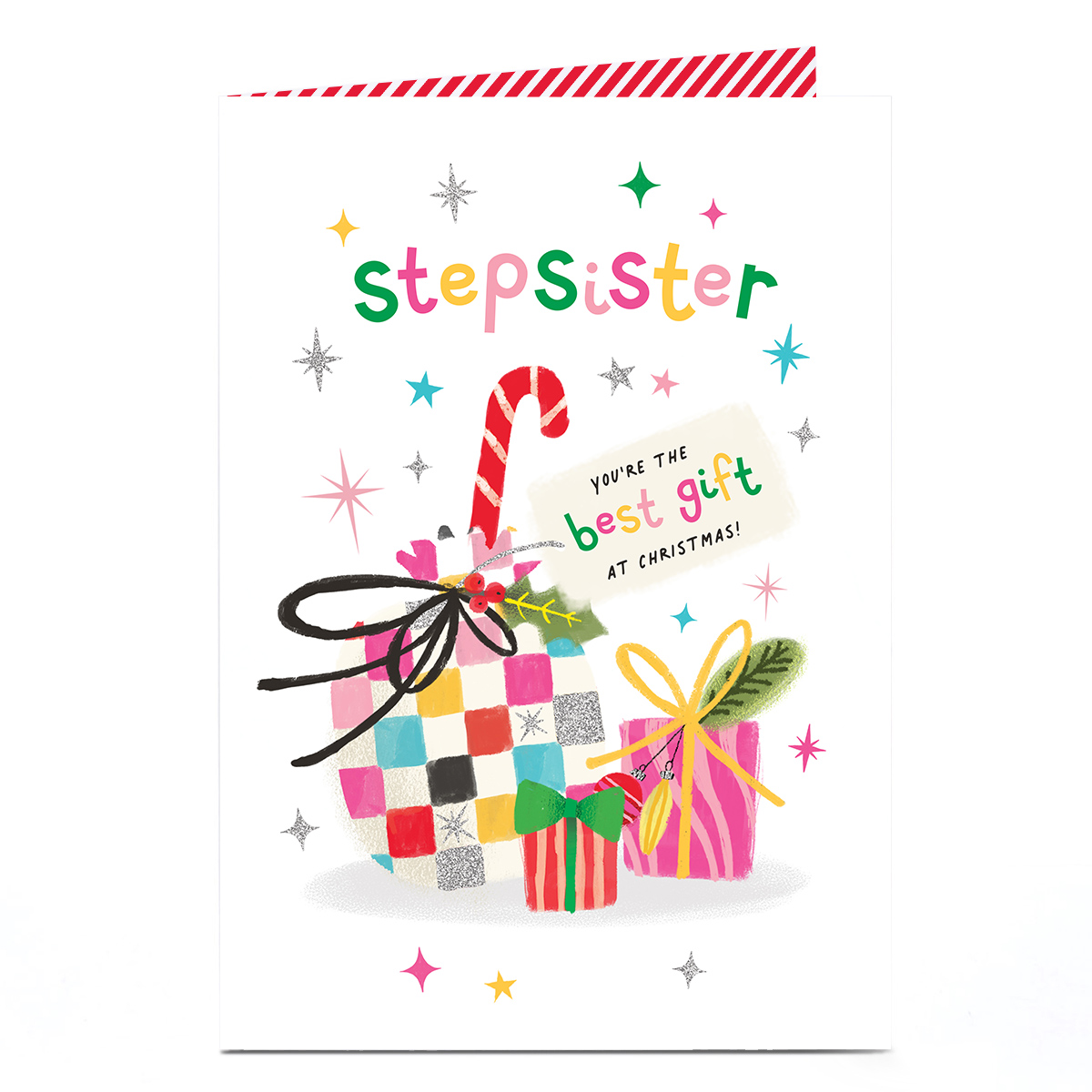 Christmas Card - Bright Presents, Stepsister