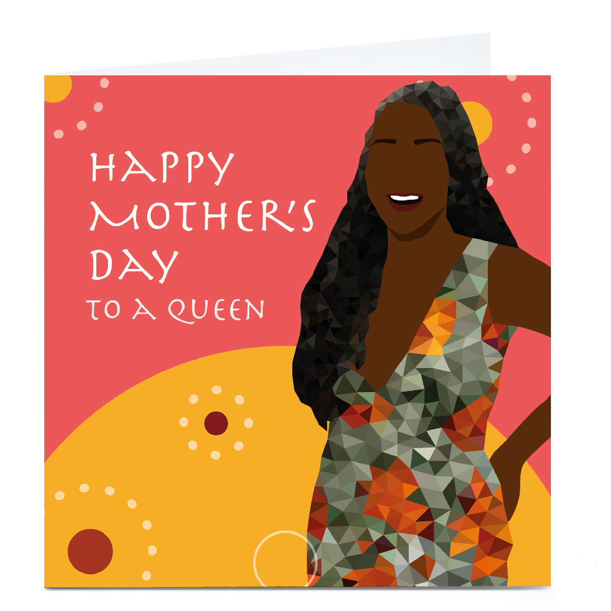 Personalised Leanne Creative Mother's Day Card - To a Queen